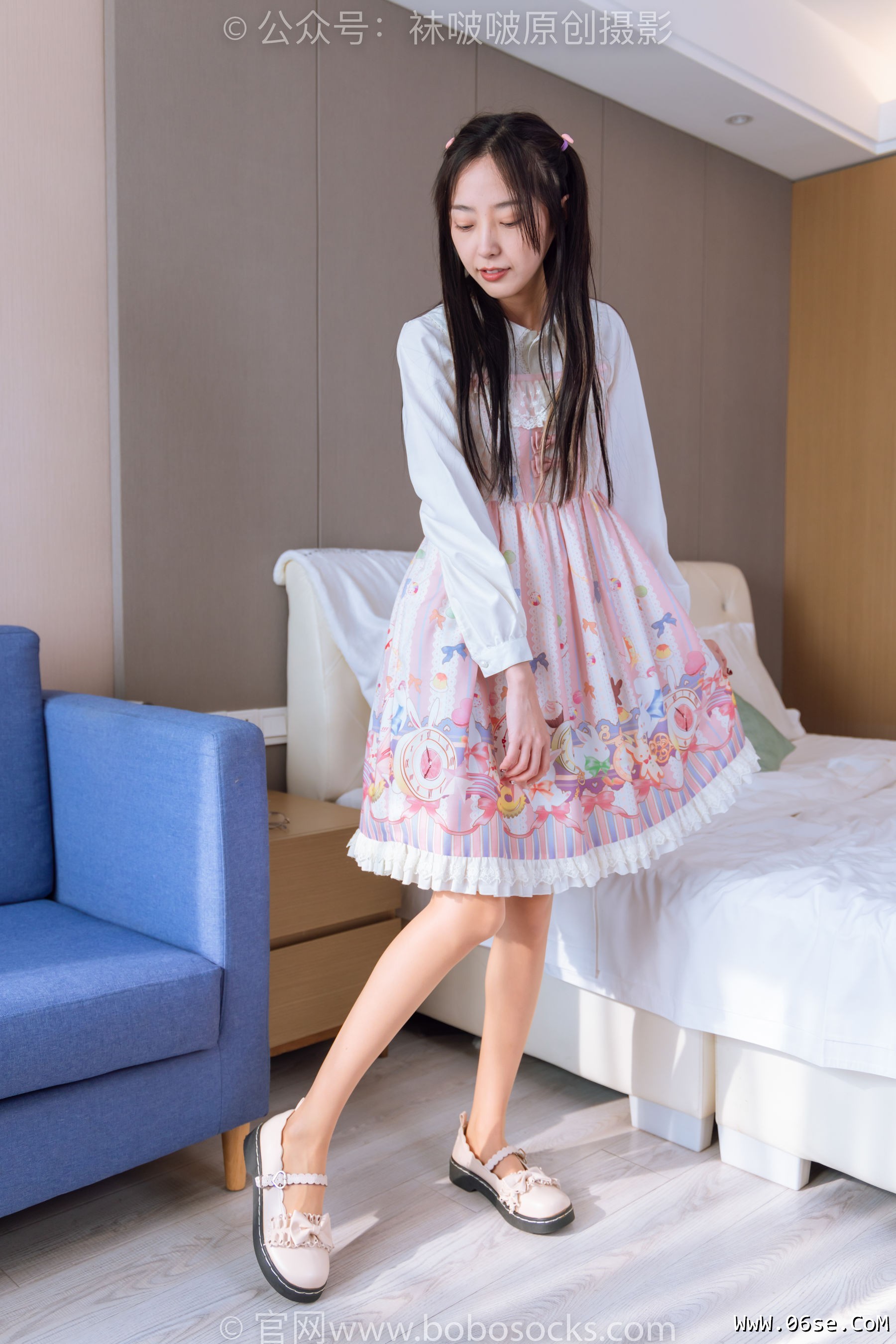 图片[86]-BoBoSocks袜啵啵 No.187 稚予-Lolita裙、白皮鞋、肉丝[140P]-六色网