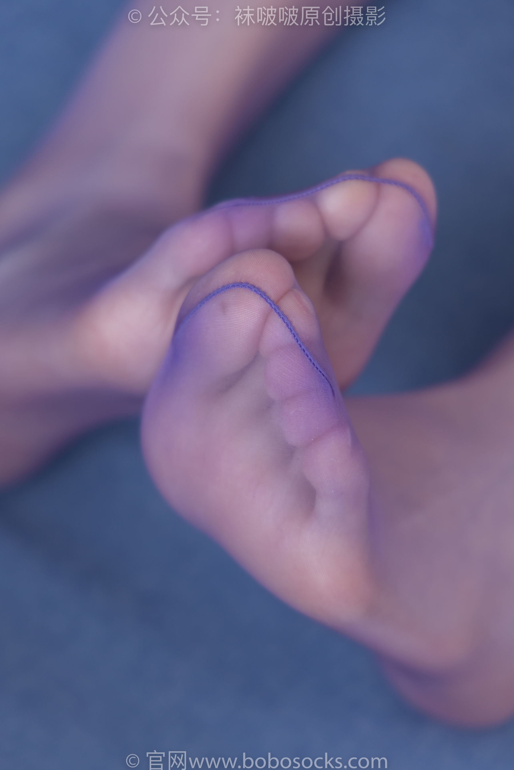 图片[38]-BoBoSocks袜啵啵 No.205 小甜 豆-白色高跟鞋、紫色油亮丝袜[140P]-六色网