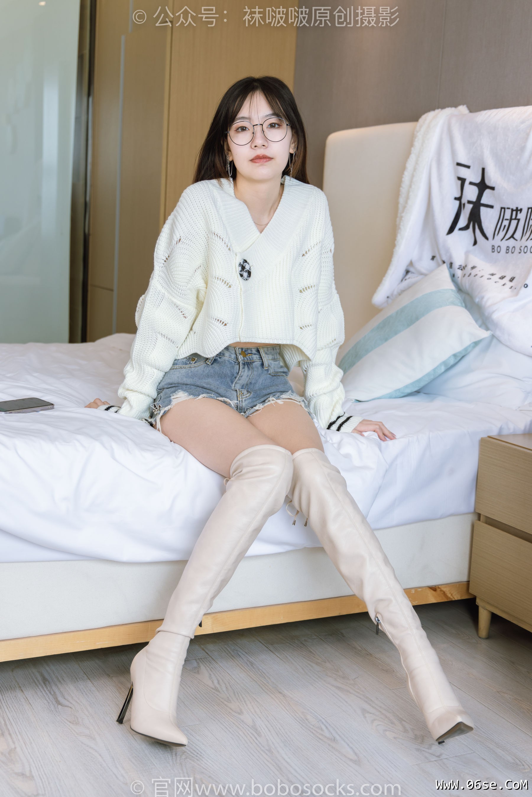 图片[93]-BoBoSocks袜啵啵 No.222 小甜豆-长靴、白棉袜、裸足[180P]-六色网