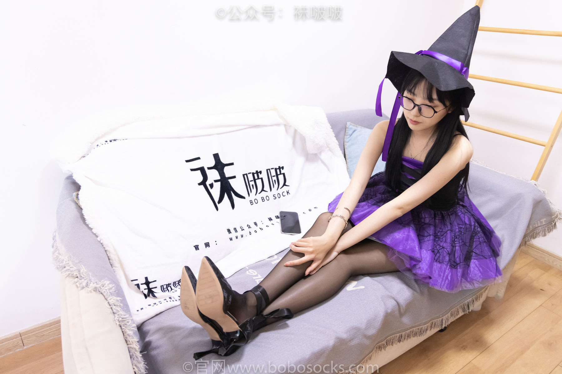 图片[33]-BoBoSocks袜啵啵 No.051 稚予-魔女装、高跟鞋、黑丝[123P]-六色网