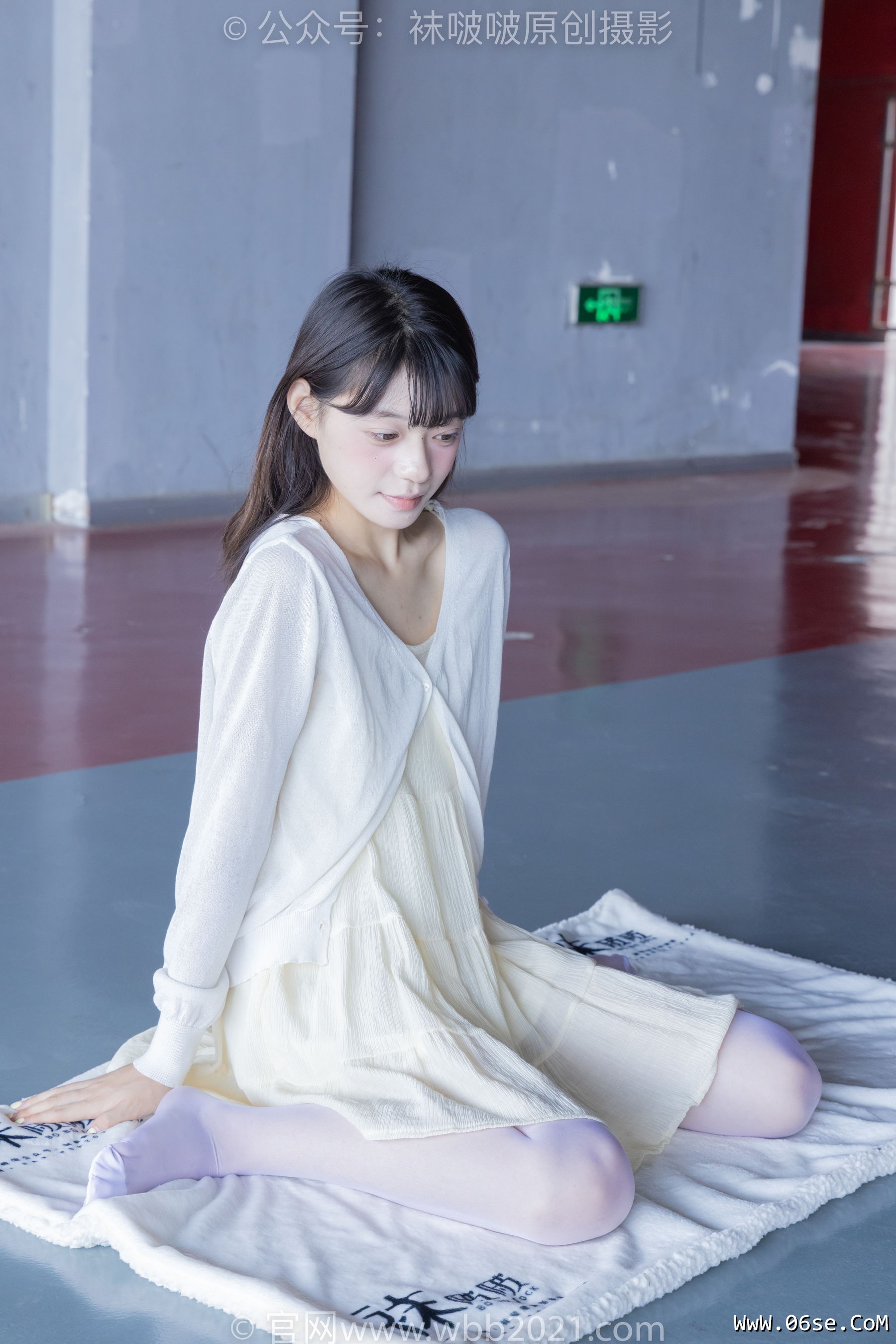 图片[130]-BoBoSocks袜啵啵 No.395 糯米 -板鞋、白丝[145P]-六色网