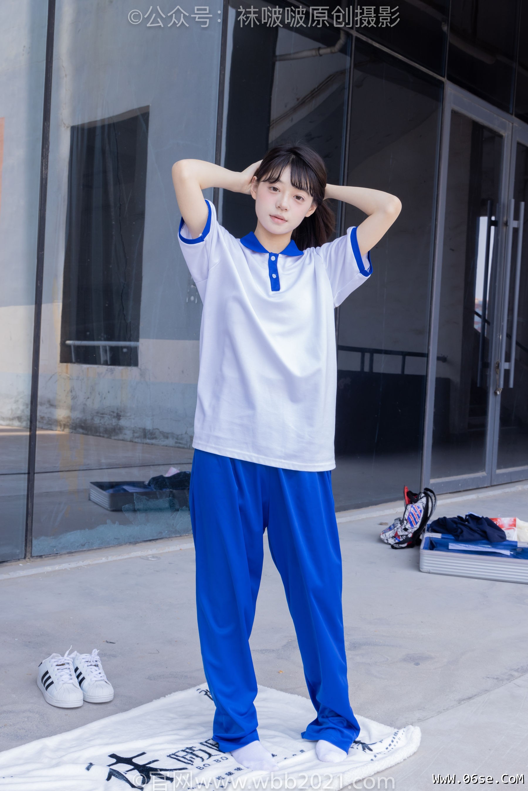 图片[142]-BoBoSocks袜啵啵 No.393 糯米 -板鞋、白棉袜、裸足、校服[150P]-六色网