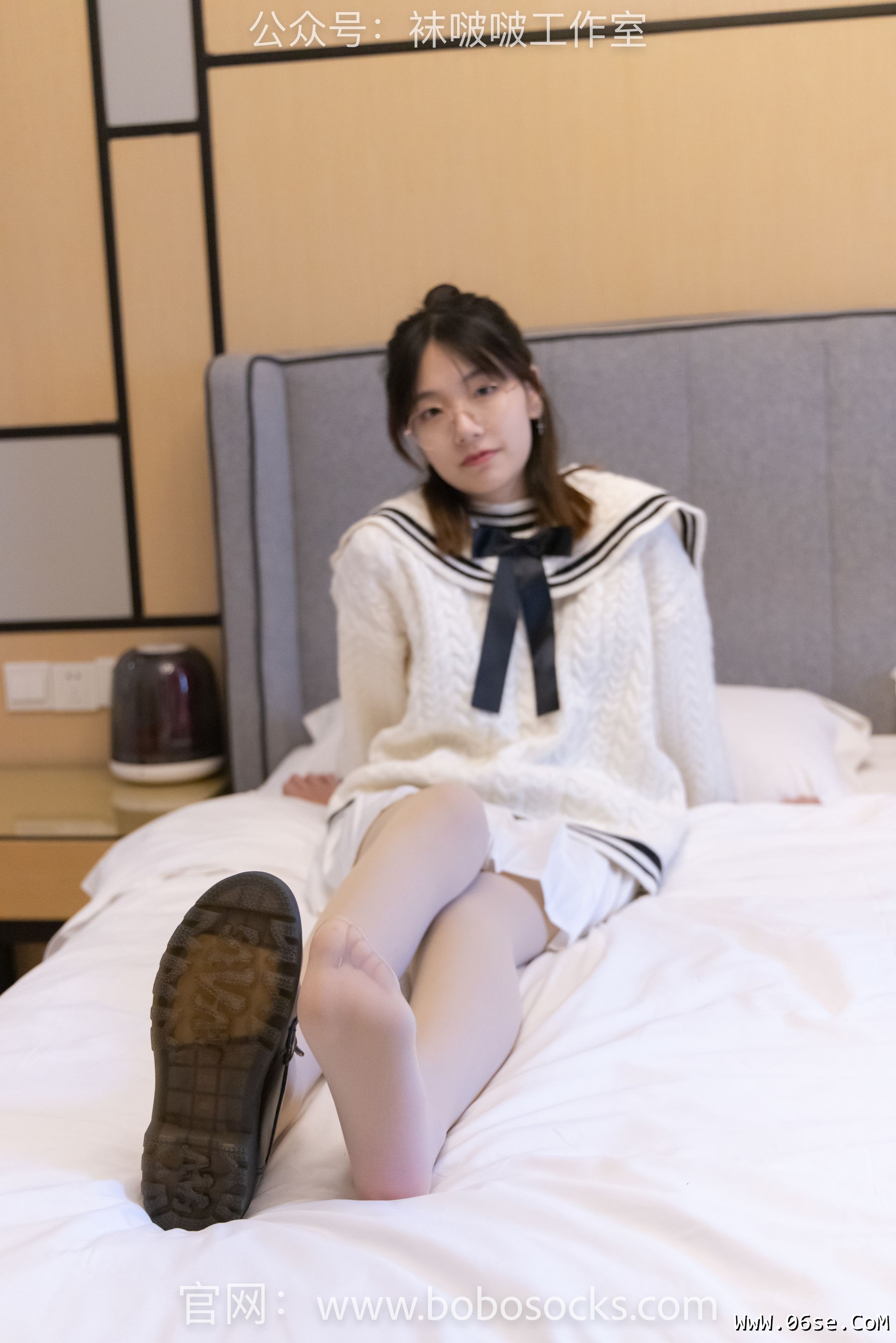 图片[77]-BoBoSocks袜啵啵 No.117 小甜豆-黑皮鞋、厚肉丝[135P]-六色网