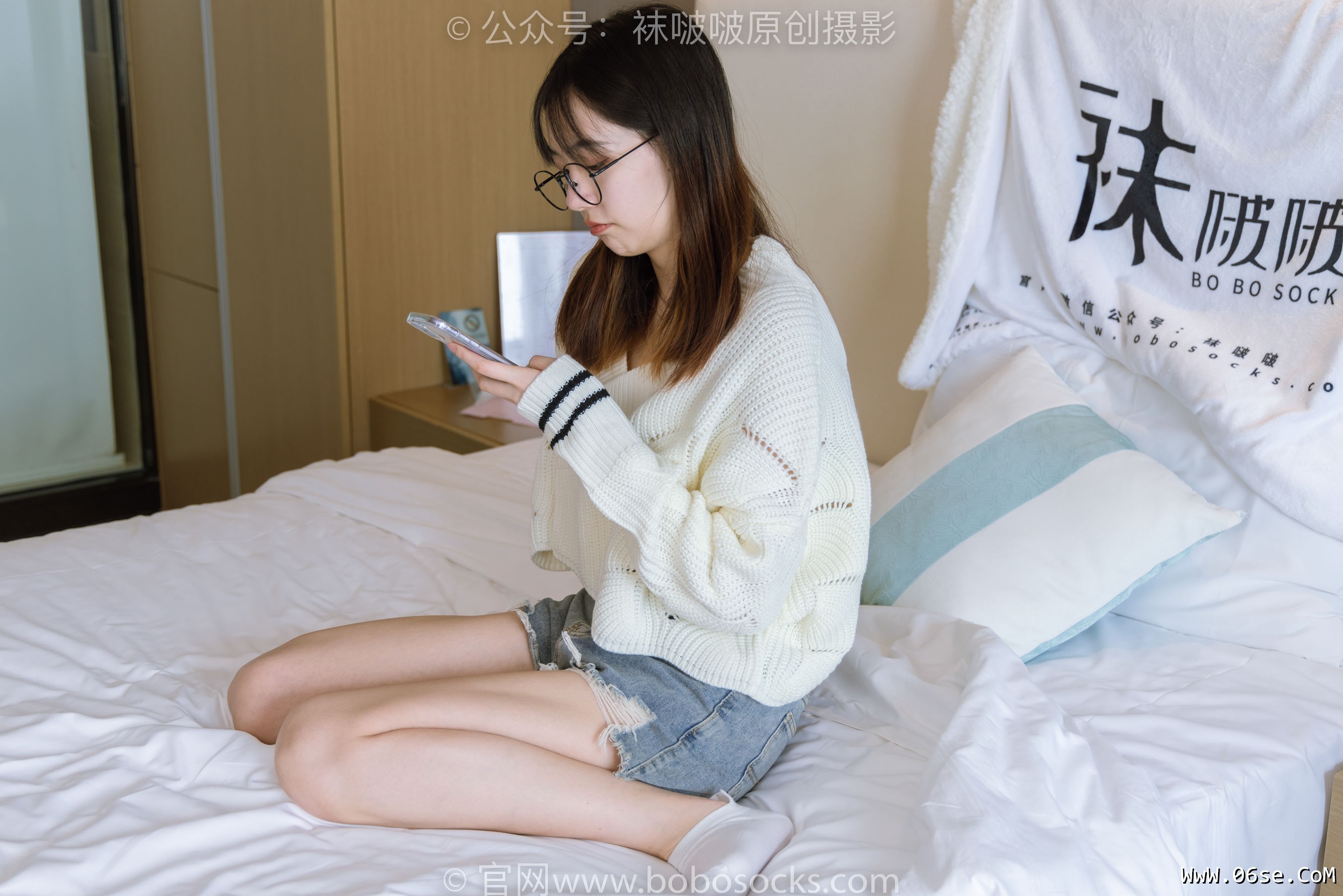 图片[30]-BoBoSocks袜啵啵 No.222 小甜豆-长靴、白棉袜、裸足[180P]-六色网