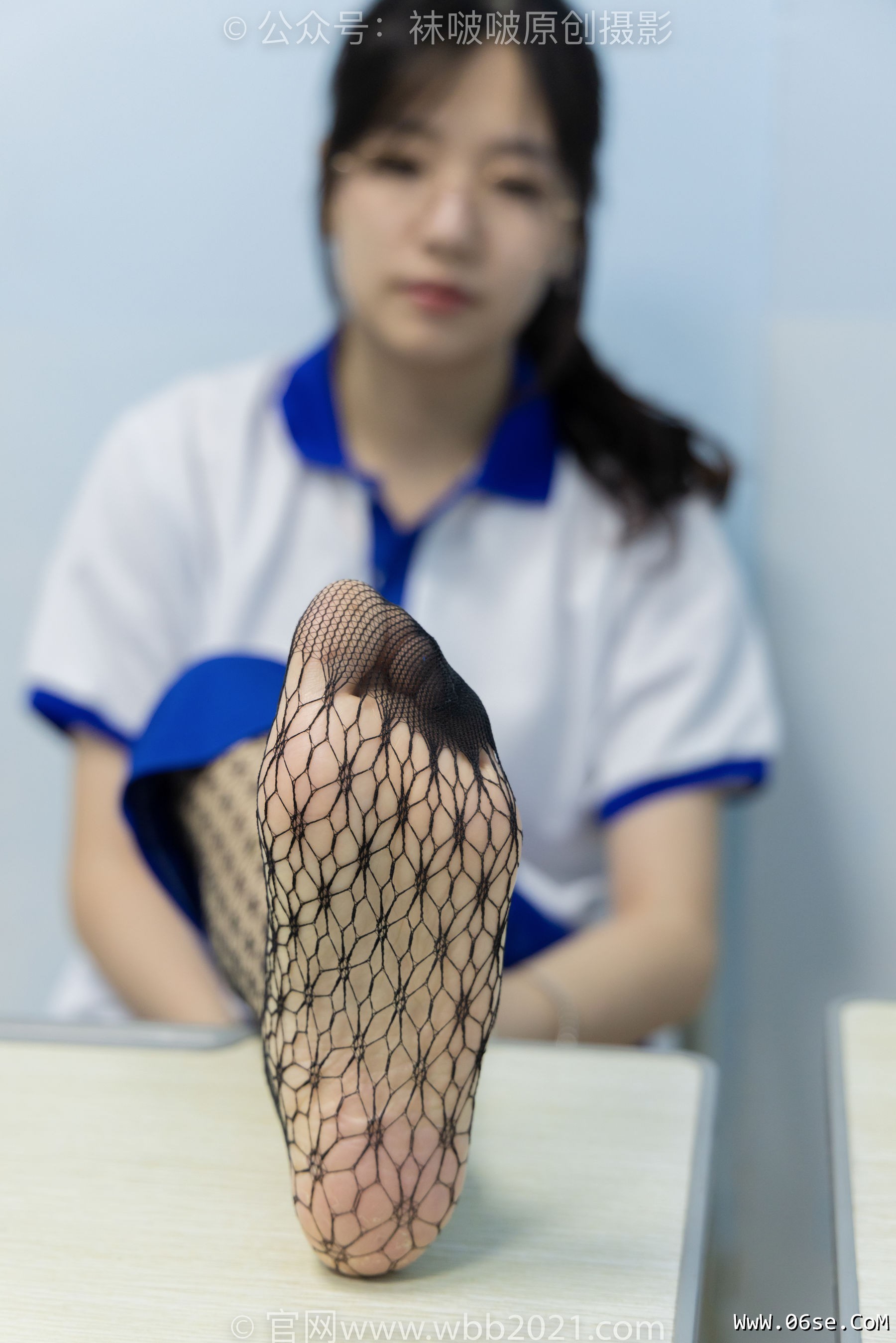 图片[67]-BoBoSocks袜啵啵 No.375 小甜豆 -高跟鞋、黑色蕾丝网袜、校服裤里丝[160P]-六色网