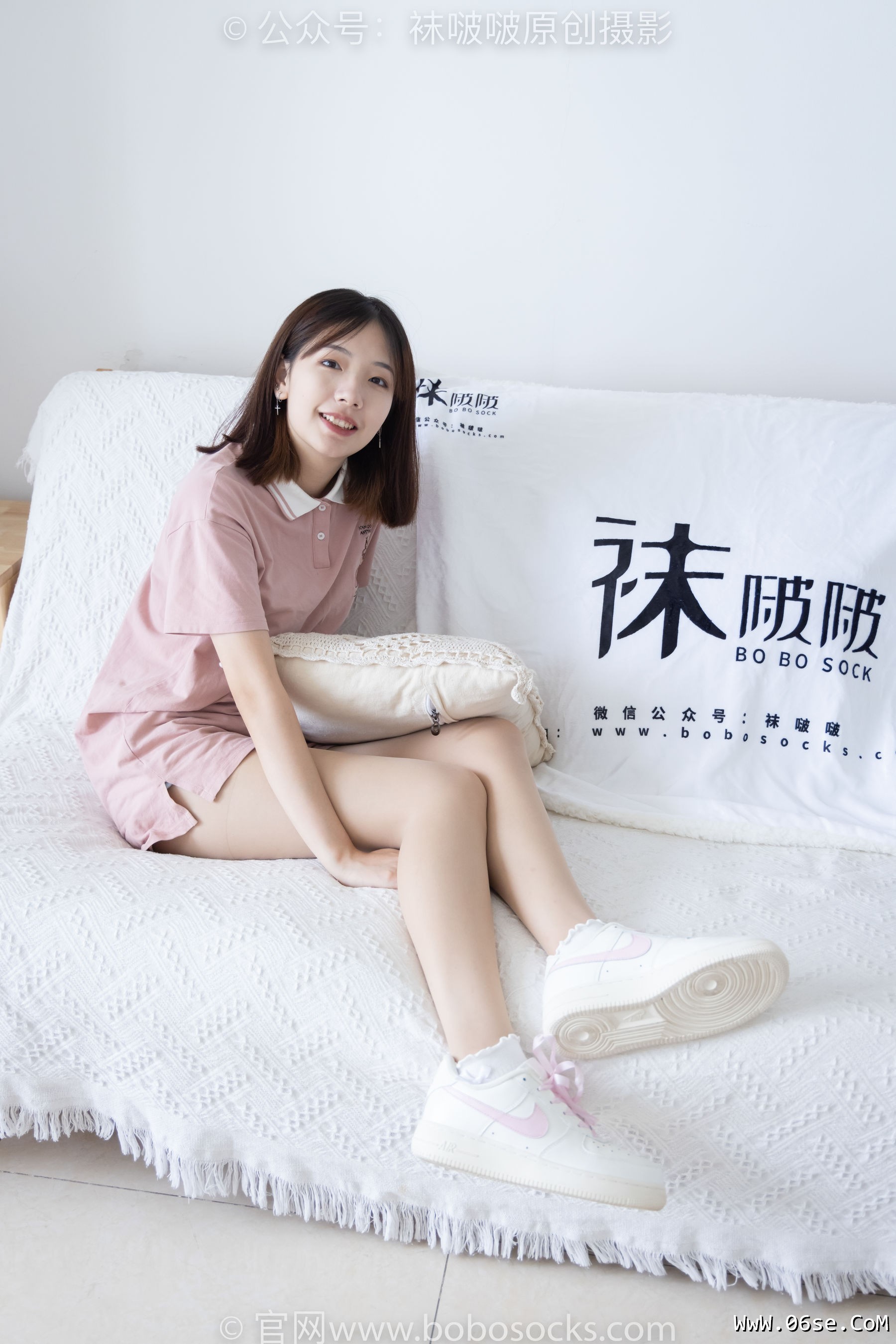 图片[47]-BoBoSocks袜啵啵 No.163 小甜豆-空军一号板鞋、白棉袜、肉丝[135P]-六色网
