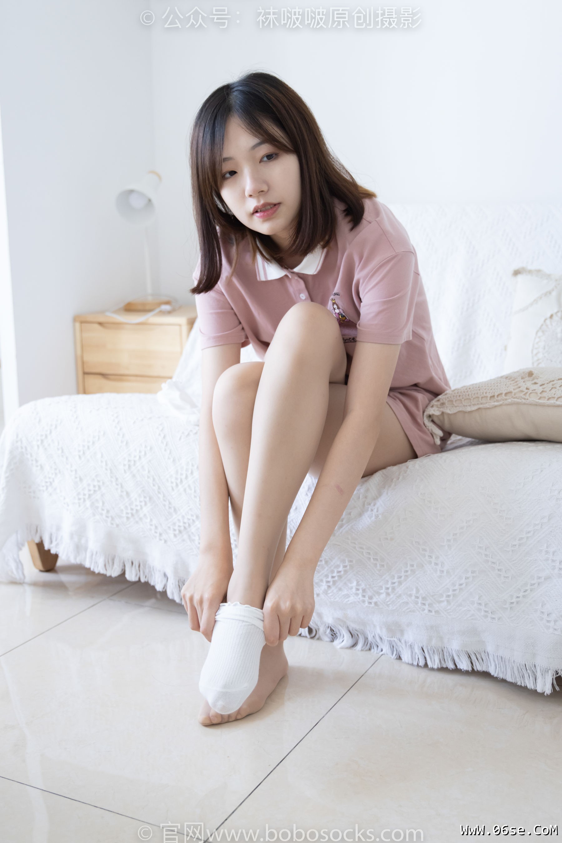 图片[33]-BoBoSocks袜啵啵 No.163 小甜豆-空军一号板鞋、白棉袜、肉丝[135P]-六色网