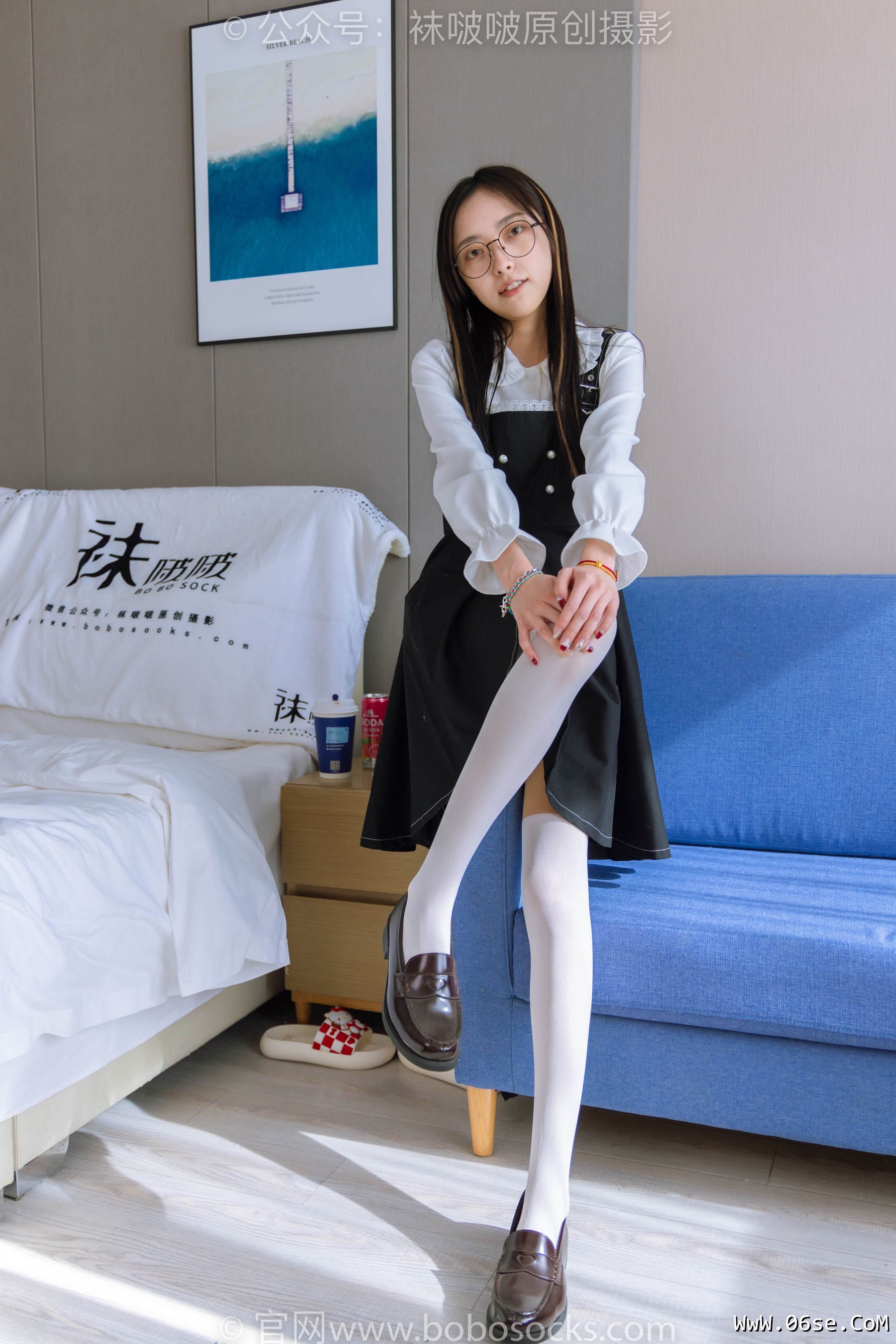 图片[75]-BoBoSocks袜啵啵 No.177 稚予-皮鞋、厚白丝（脚底猫爪印款）[140P]-六色网