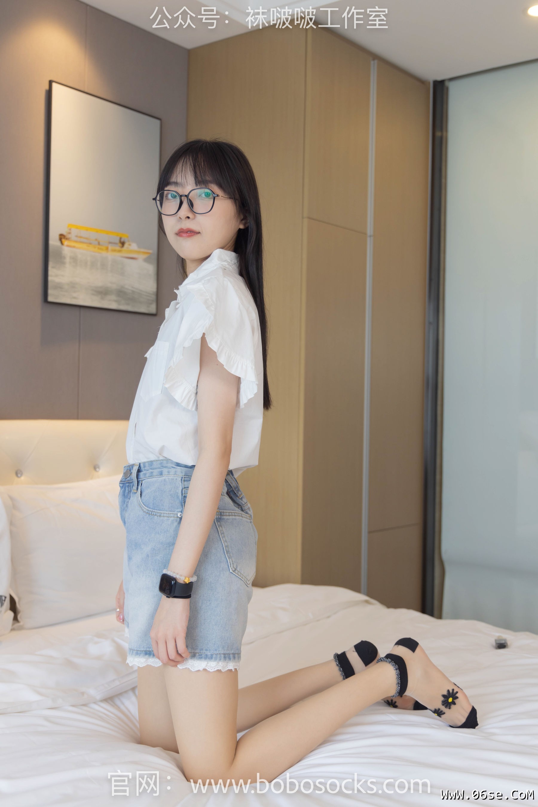 图片[55]-BoBoSocks袜啵啵 No.097 稚予-板鞋、玻璃丝短袜、肉丝[140P]-六色网