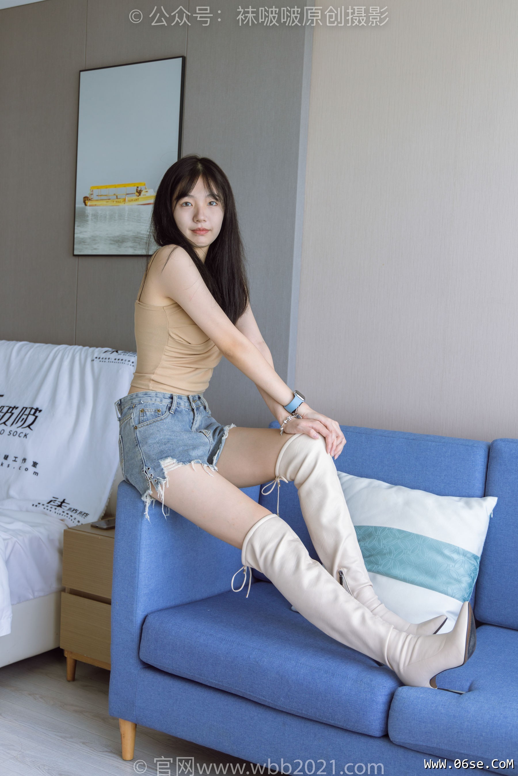 图片[91]-BoBoSocks袜啵啵 No.441 小甜豆 -高跟长靴、白棉袜、裸足[179P]-六色网