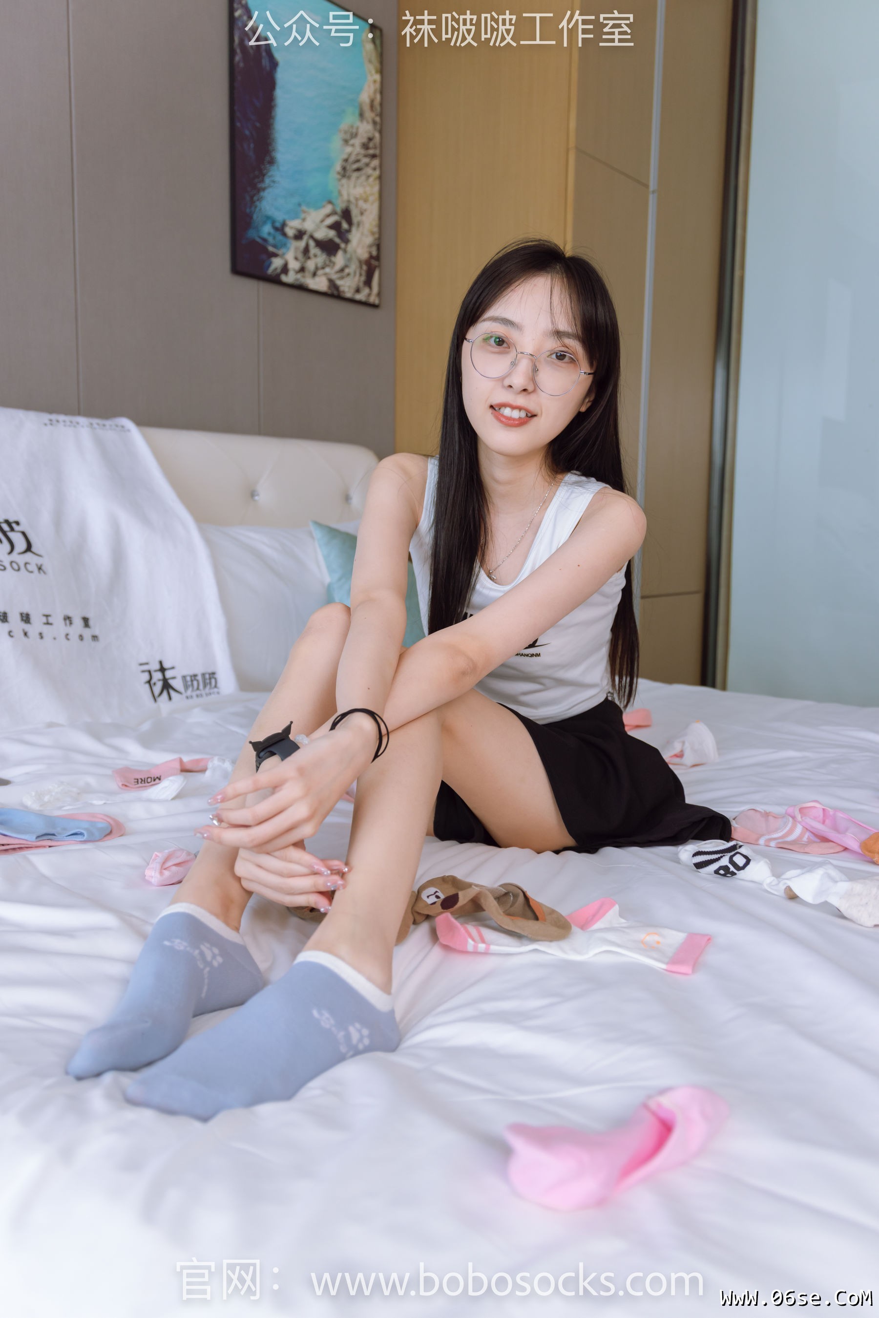 图片[62]-BoBoSocks袜啵啵 No.127 稚予-麦昆板鞋、两双自然穿旧棉袜、裸足[139P]-六色网