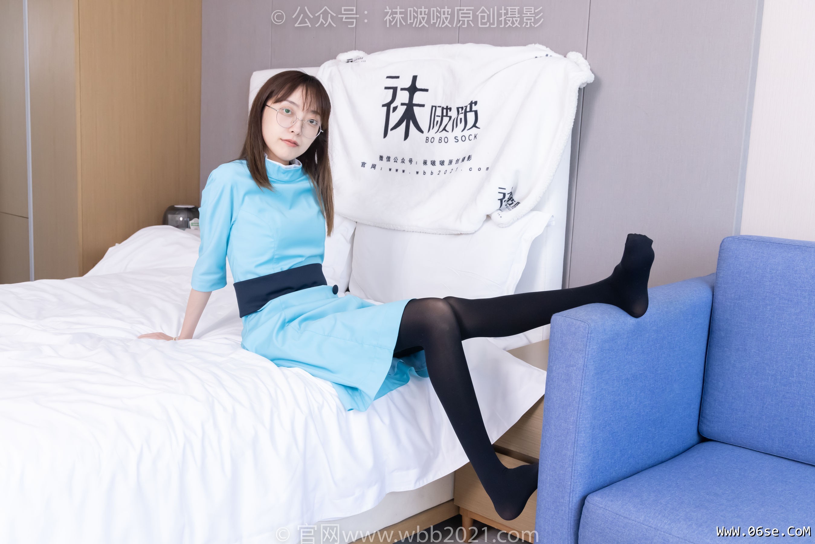 图片[37]-BoBoSocks袜啵啵 No.440 稚予 -高跟鞋、厚黑丝、空姐制服[200P]-六色网
