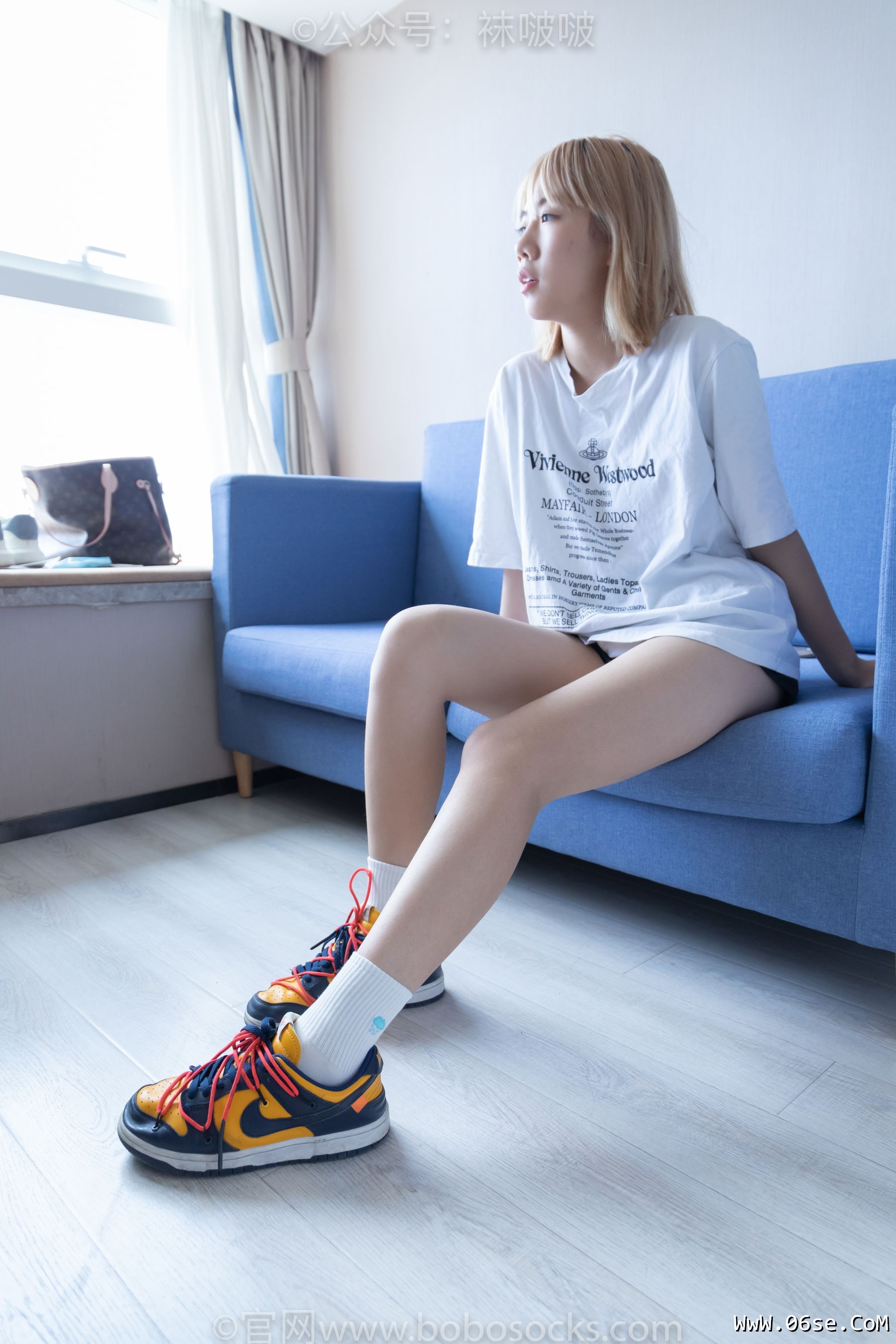 图片[4]-BoBoSocks袜啵啵 No.009 果冻-耐克板鞋、白棉袜、裸足[130P]-六色网