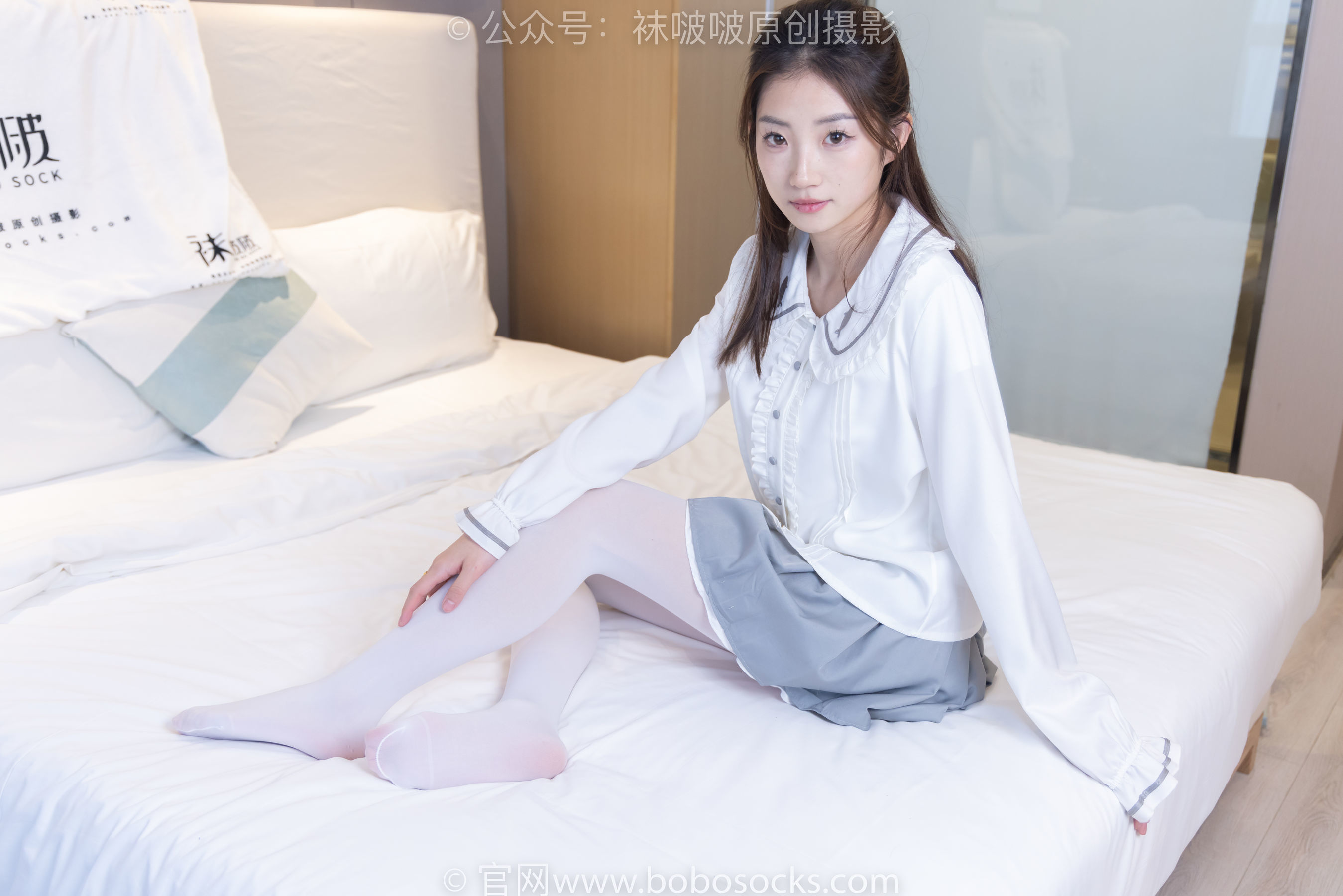 图片[19]-BoBoSocks袜啵啵 No.211 小沫 -高跟鞋、厚白丝[142P]-六色网