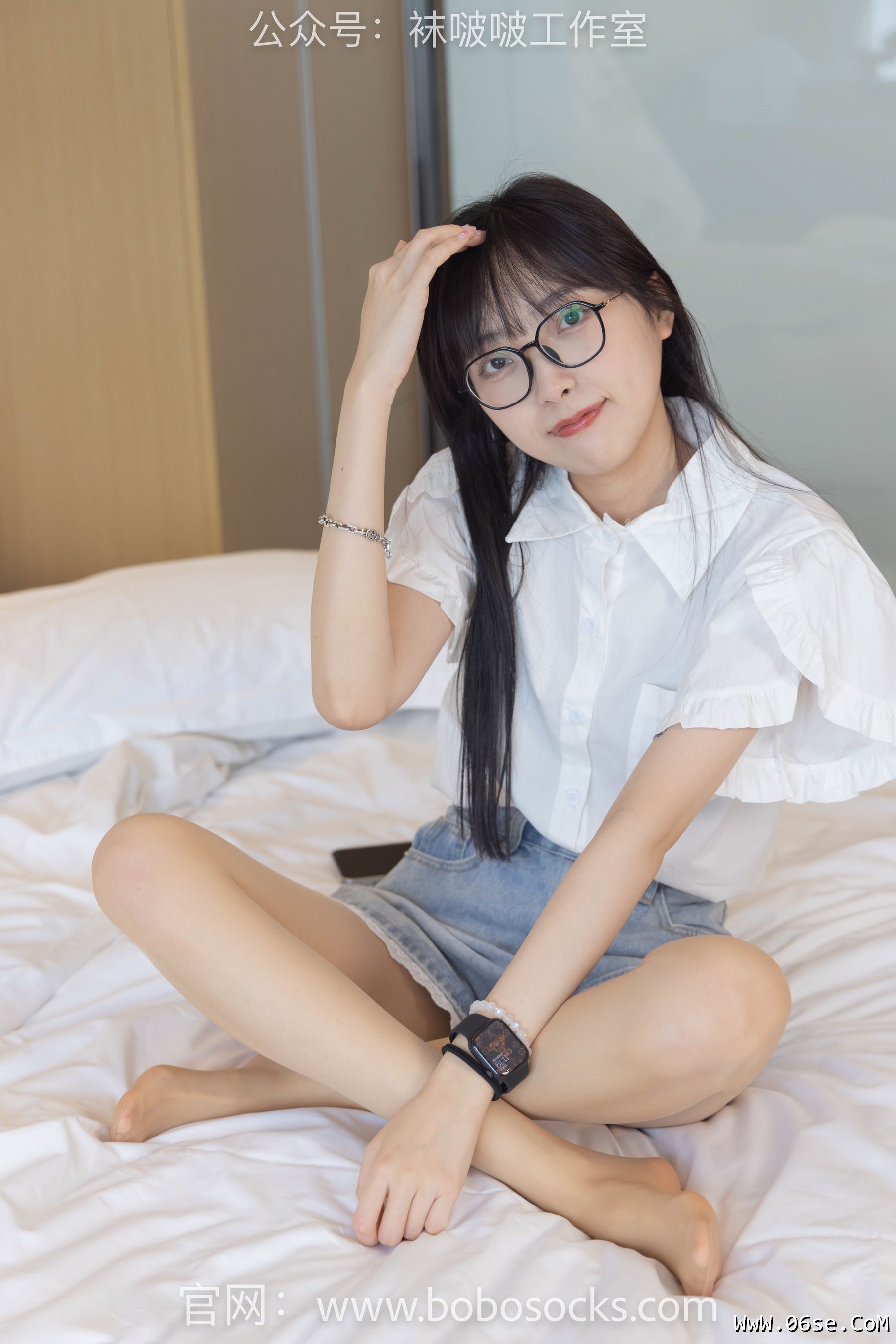 图片[121]-BoBoSocks袜啵啵 No.097 稚予-板鞋、玻璃丝短袜、肉丝[140P]-六色网