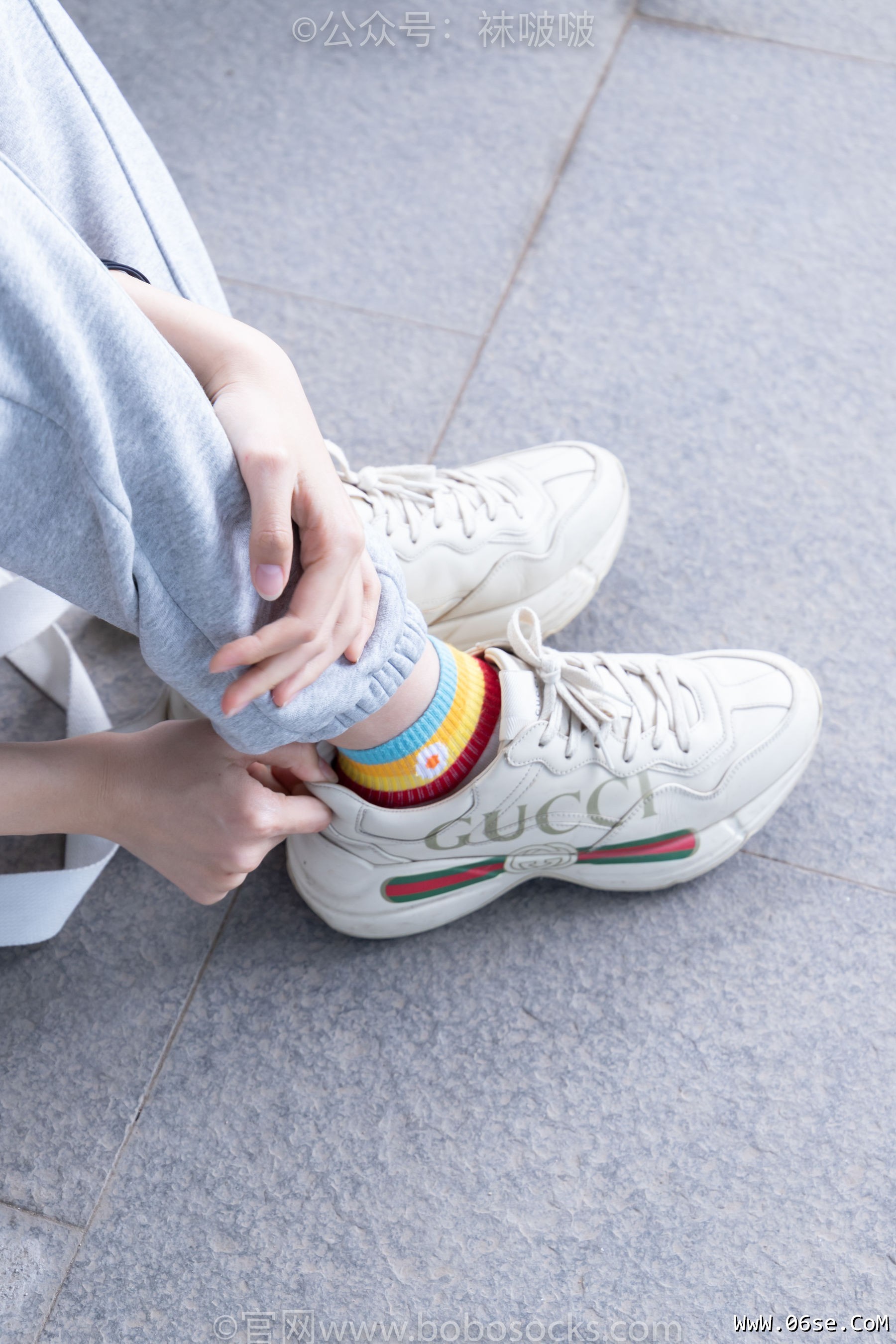 图片[43]-BoBoSocks袜啵啵 No.012 泡芙-运动鞋、白棉袜、裸足[132P]-六色网