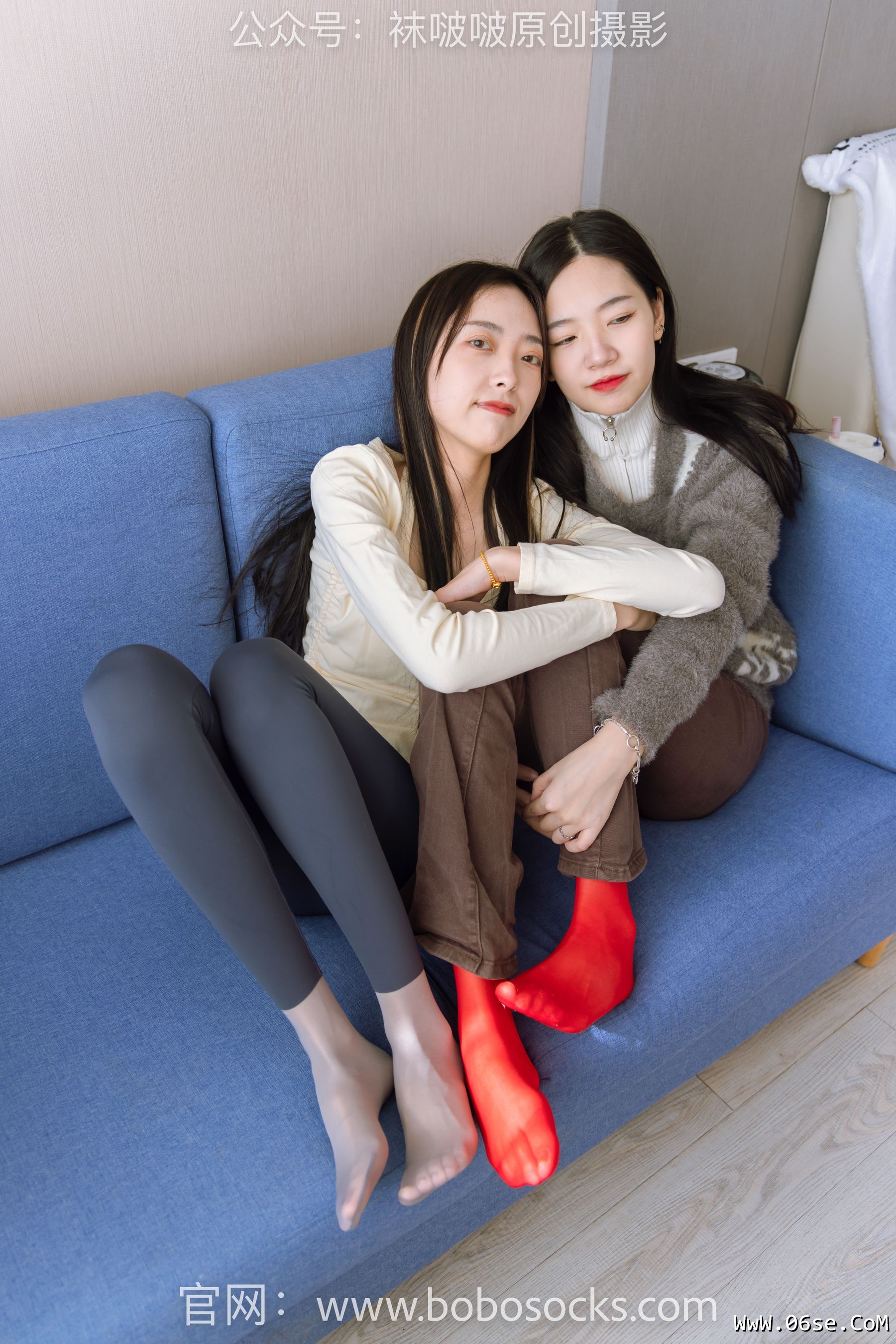 图片[172]-BoBoSocks袜啵啵 No.166 小甜豆稚予-板鞋、运动鞋、高跟鞋、白棉袜、蓝丝[218P]-六色网