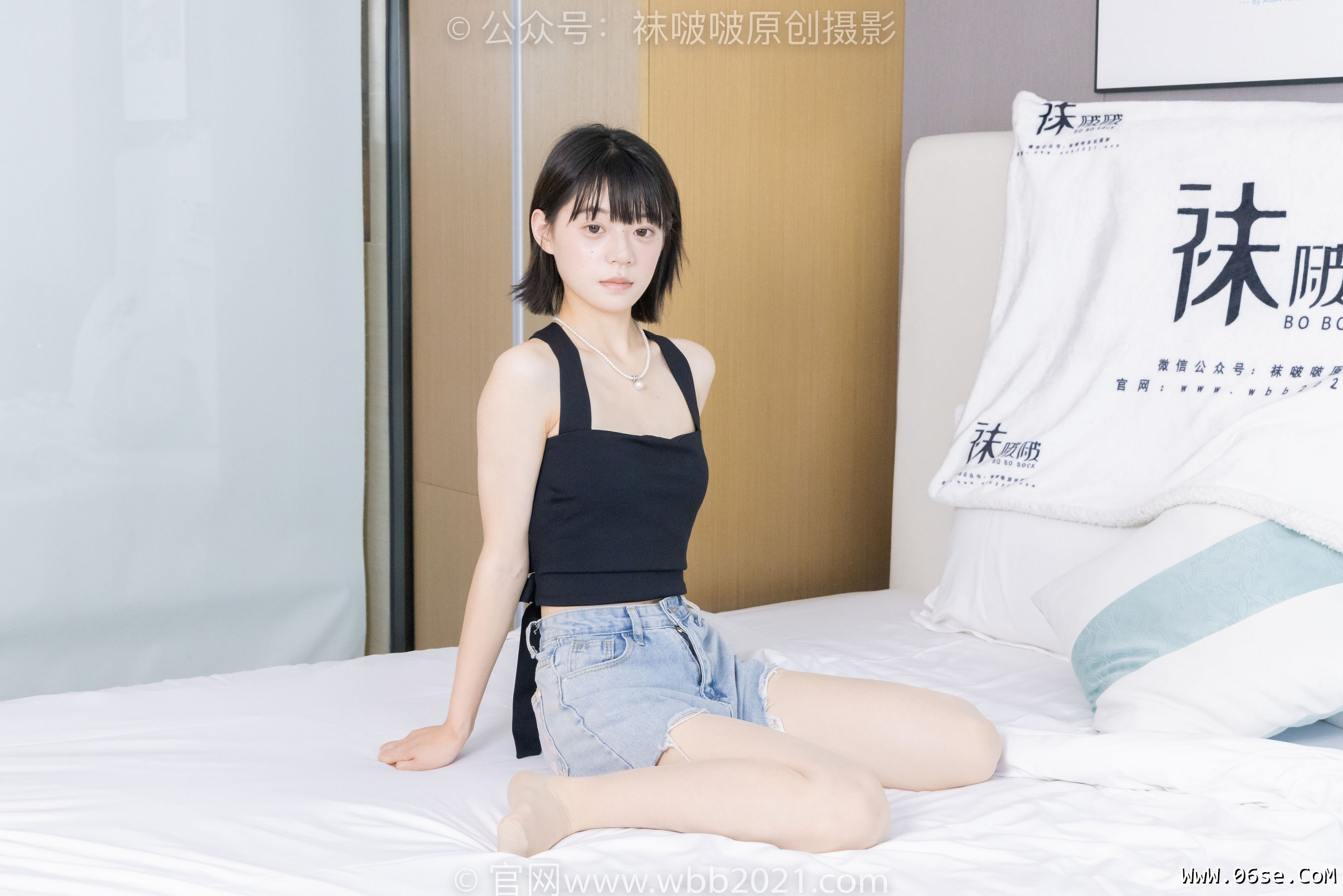 图片[14]-BoBoSocks袜啵啵 No.422 糯米 -长靴、白棉袜、肉丝[140P]-六色网
