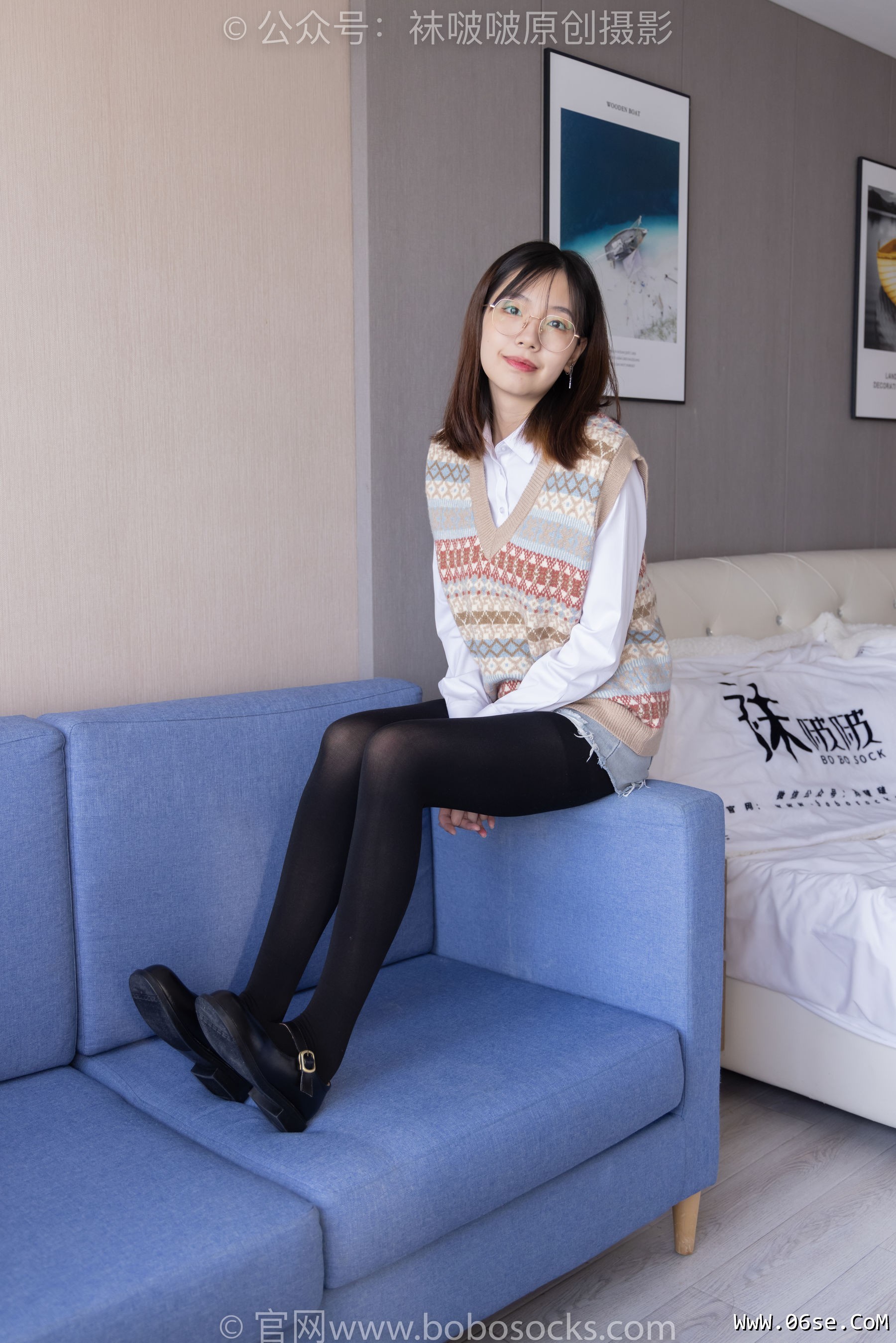 图片[58]-BoBoSocks袜啵啵 No.169 小甜豆-黑皮鞋、厚黑丝、厚肉丝[145P]-六色网