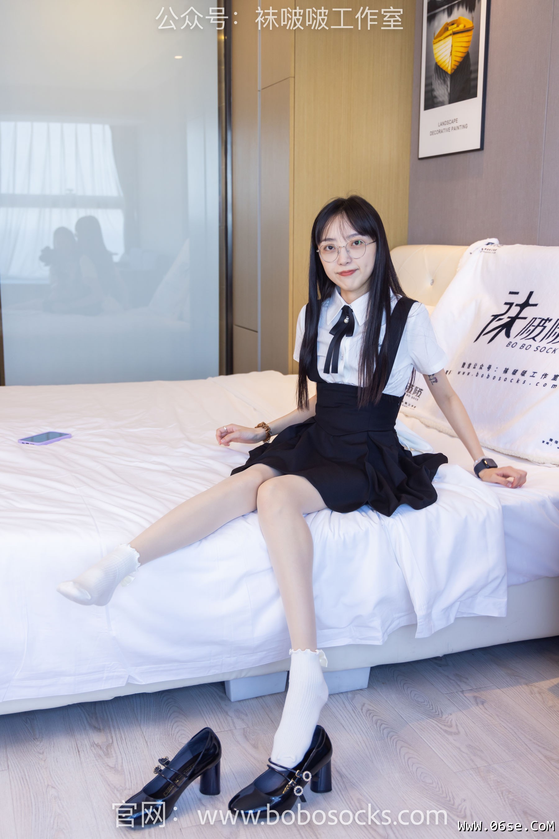 图片[81]-BoBoSocks袜啵啵 No.121 稚予-高跟鞋、白棉袜、肉丝[140P]-六色网