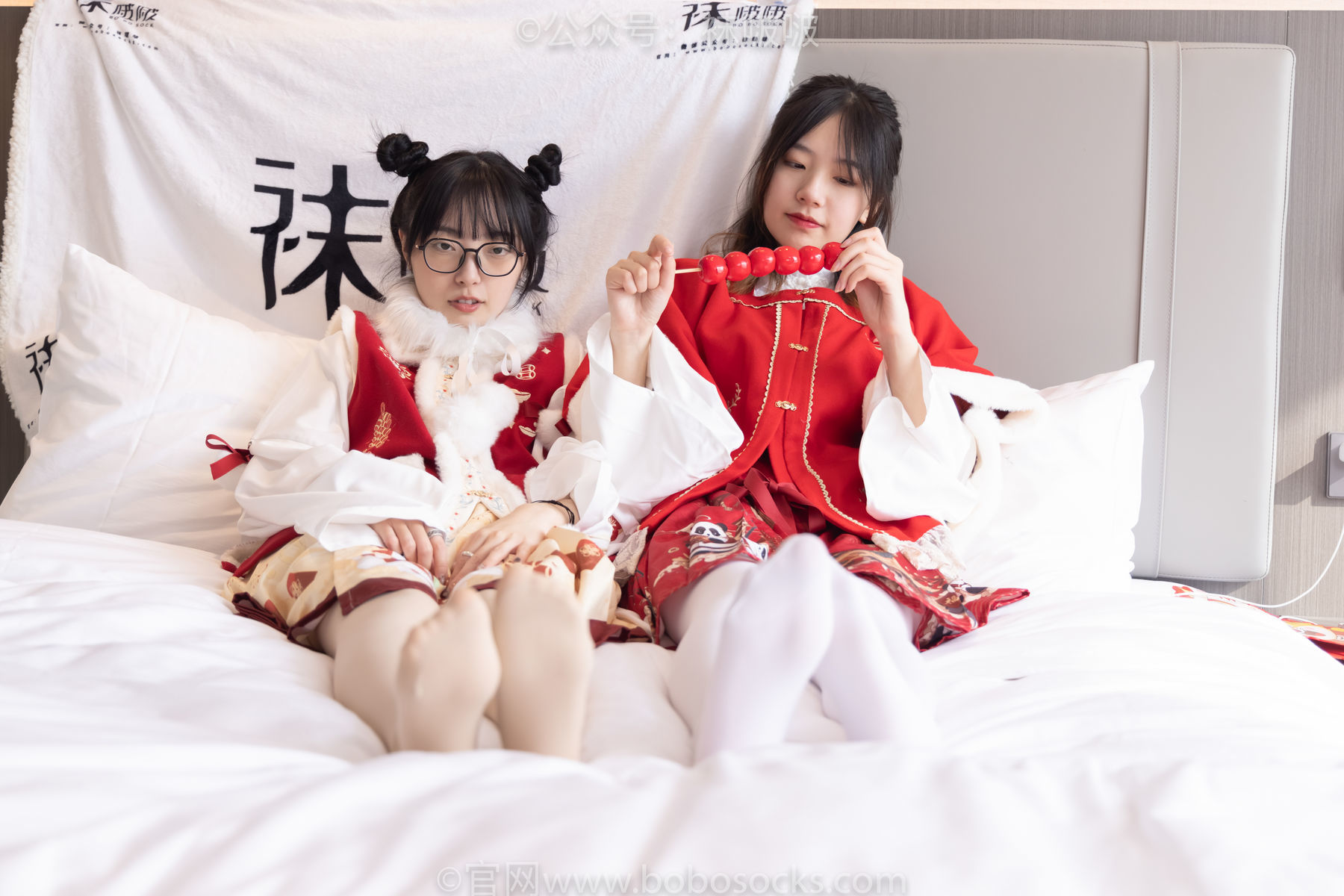 图片[46]-BoBoSocks袜啵啵 No.054 小甜豆与稚予-给大家拜年啦[139P]-六色网