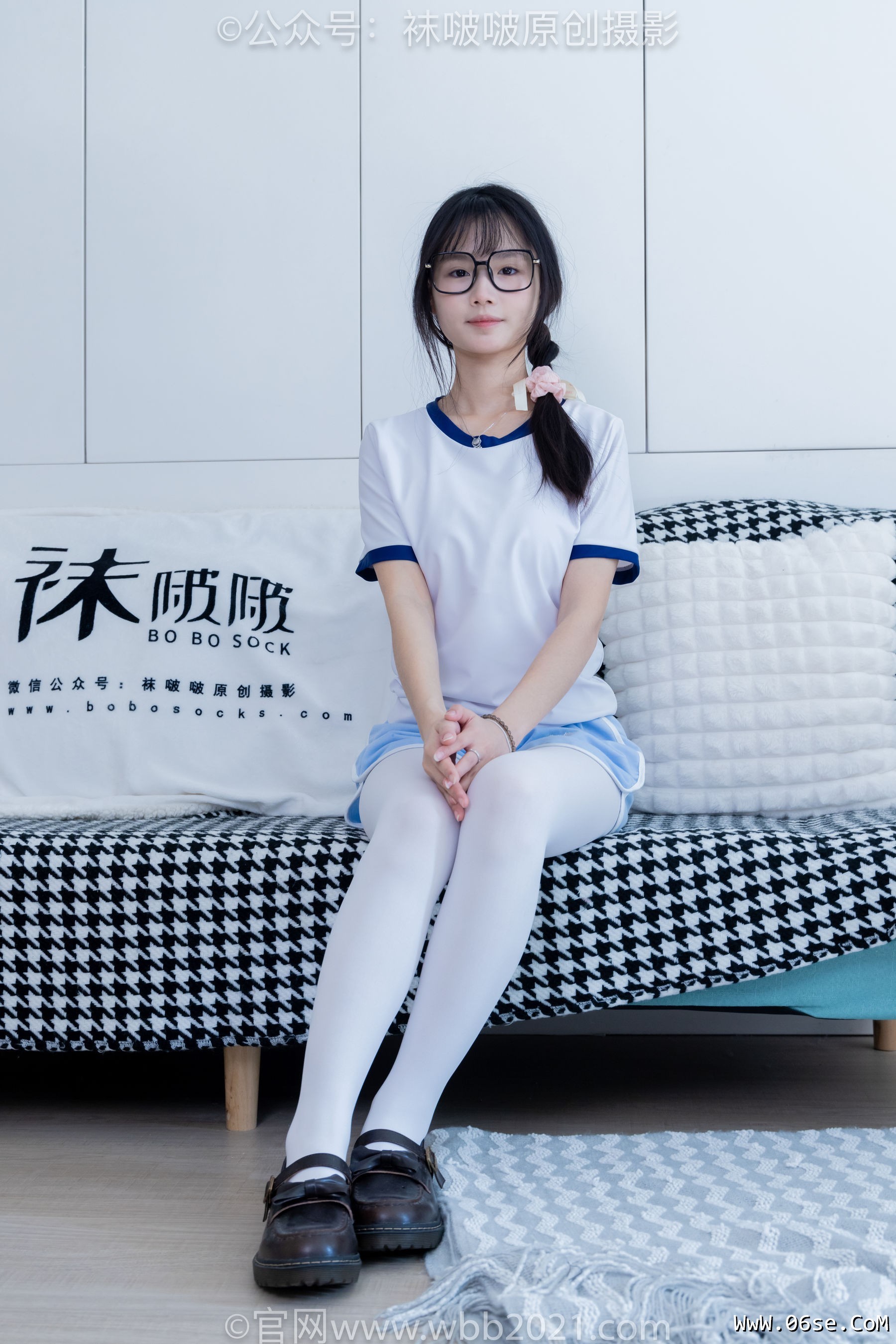 图片[54]-BoBoSocks袜啵啵 No.325 甜甜圈 -皮鞋、厚白丝[145P]-六色网