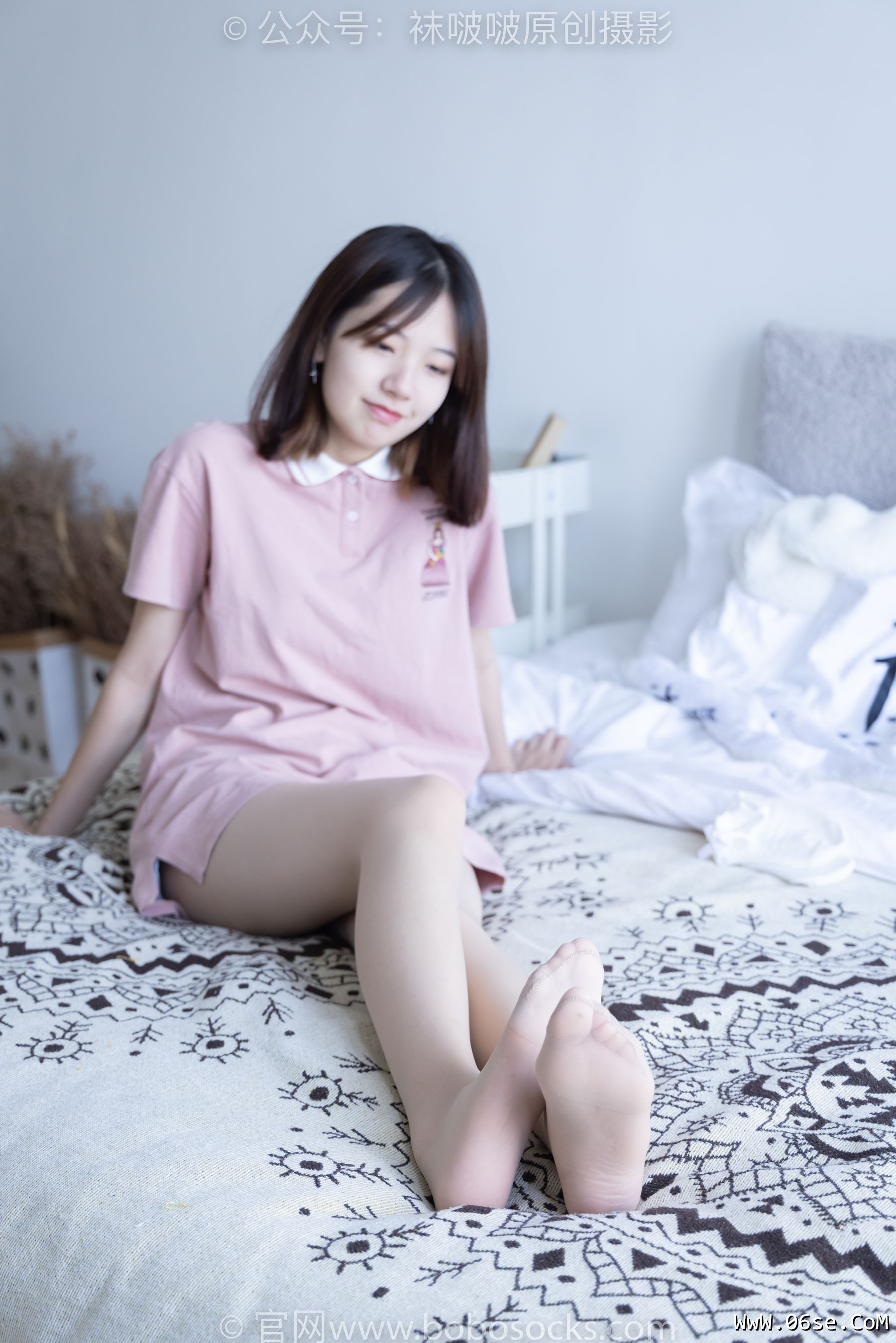 图片[122]-BoBoSocks袜啵啵 No.163 小甜豆-空军一号板鞋、白棉袜、肉丝[135P]-六色网