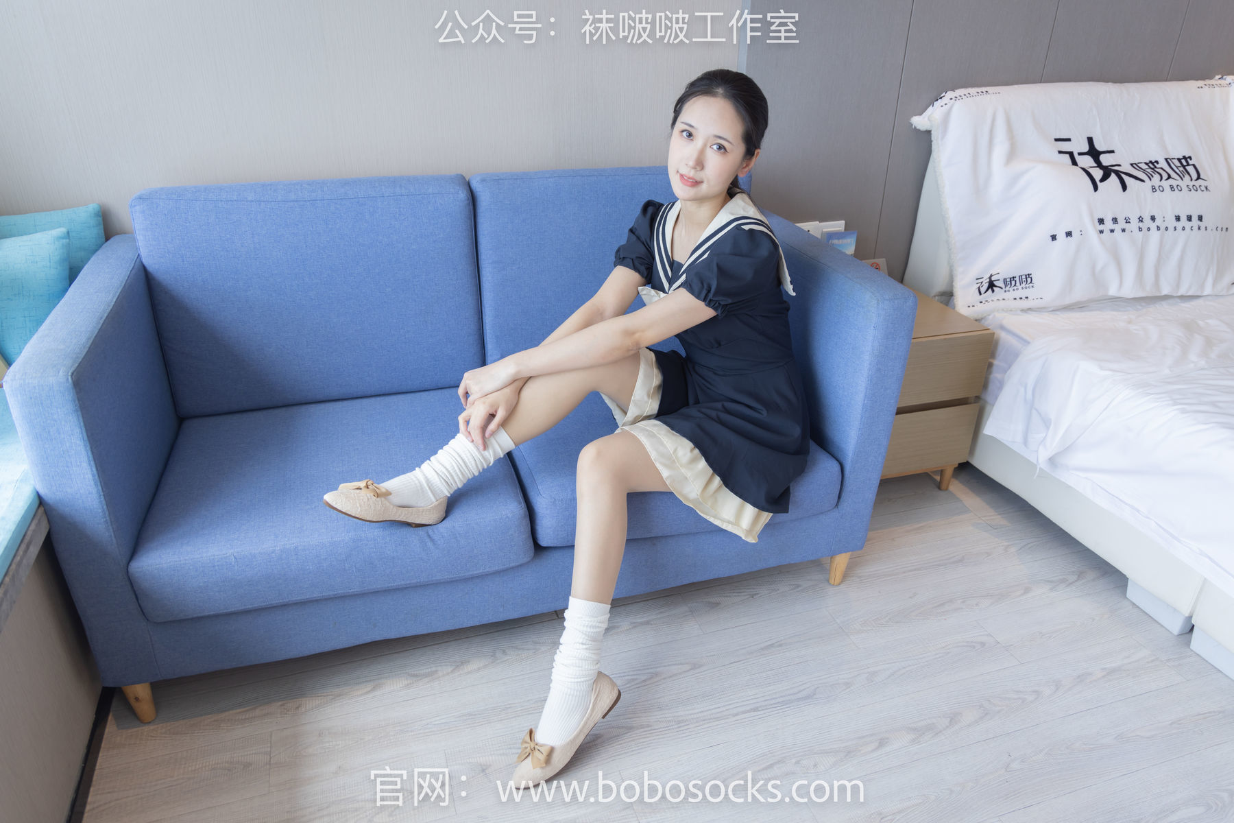 图片[15]-BoBoSocks袜啵啵 No.107 小安-平底鞋、白棉袜、肉丝[140P]-六色网