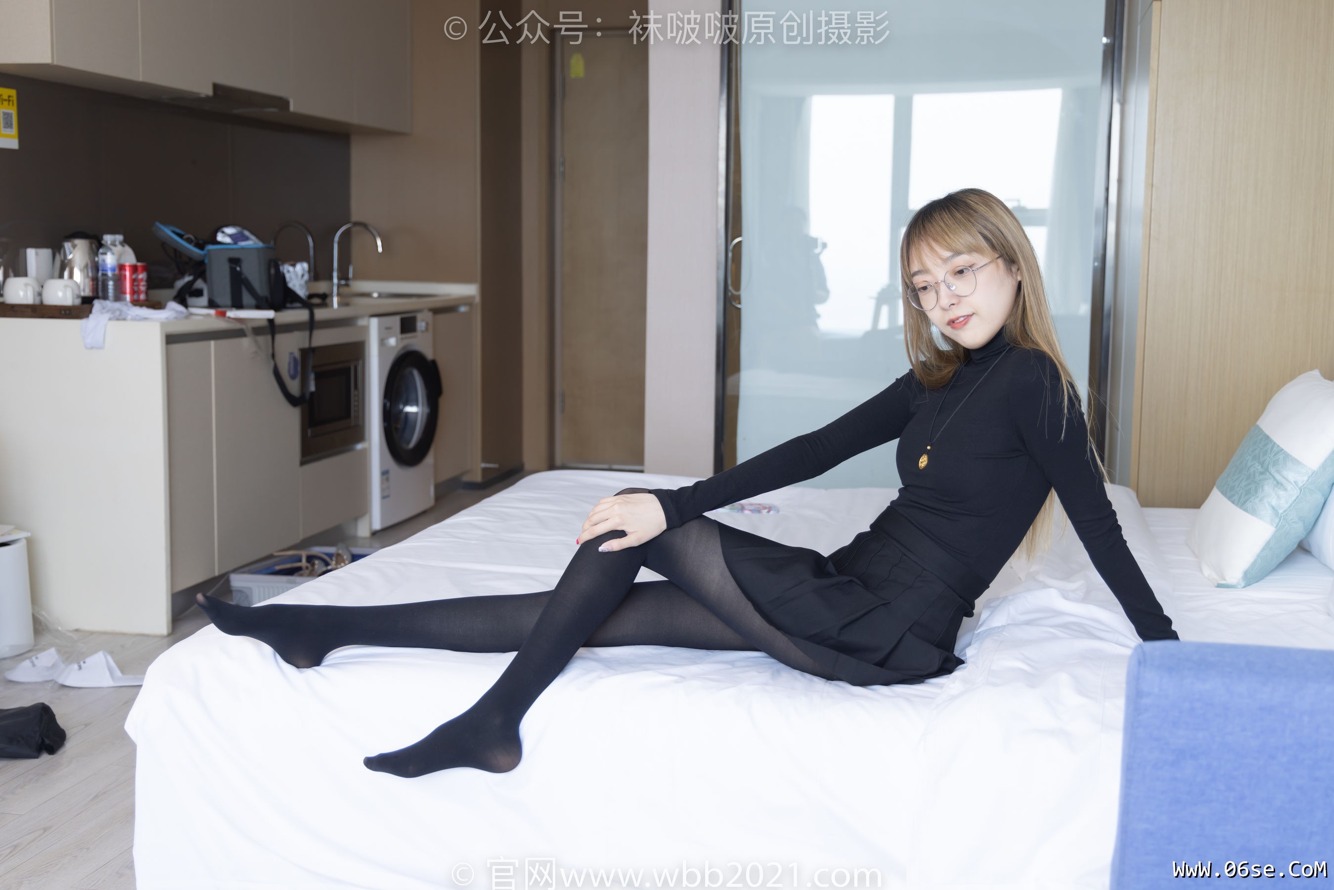 图片[142]-BoBoSocks袜啵啵 No.255 稚予 -皮鞋、厚黑丝[144P]-六色网
