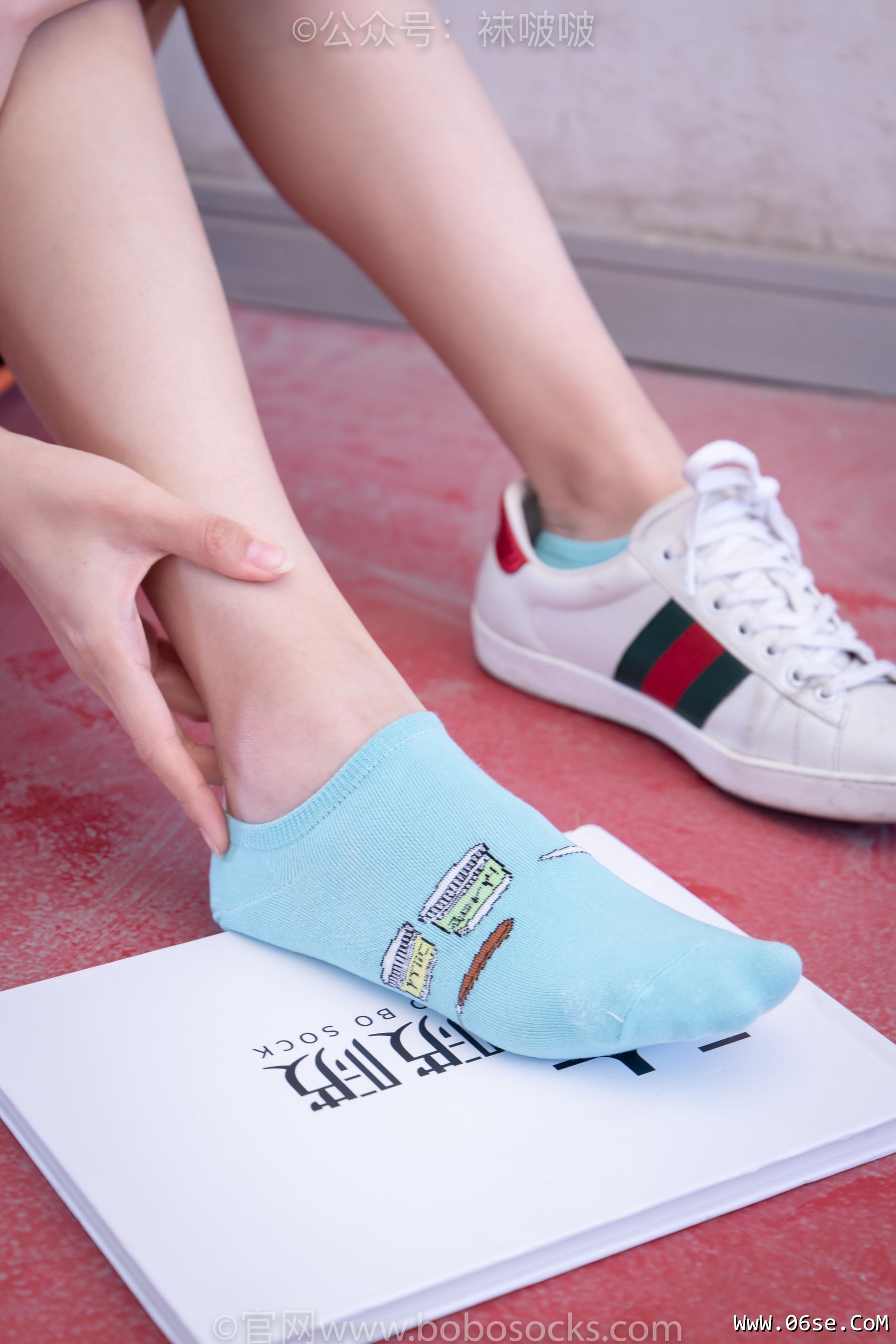 图片[55]-BoBoSocks袜啵啵 积分限定作品006 泡芙-板鞋、天蓝色短棉袜、裸足[138P]-六色网