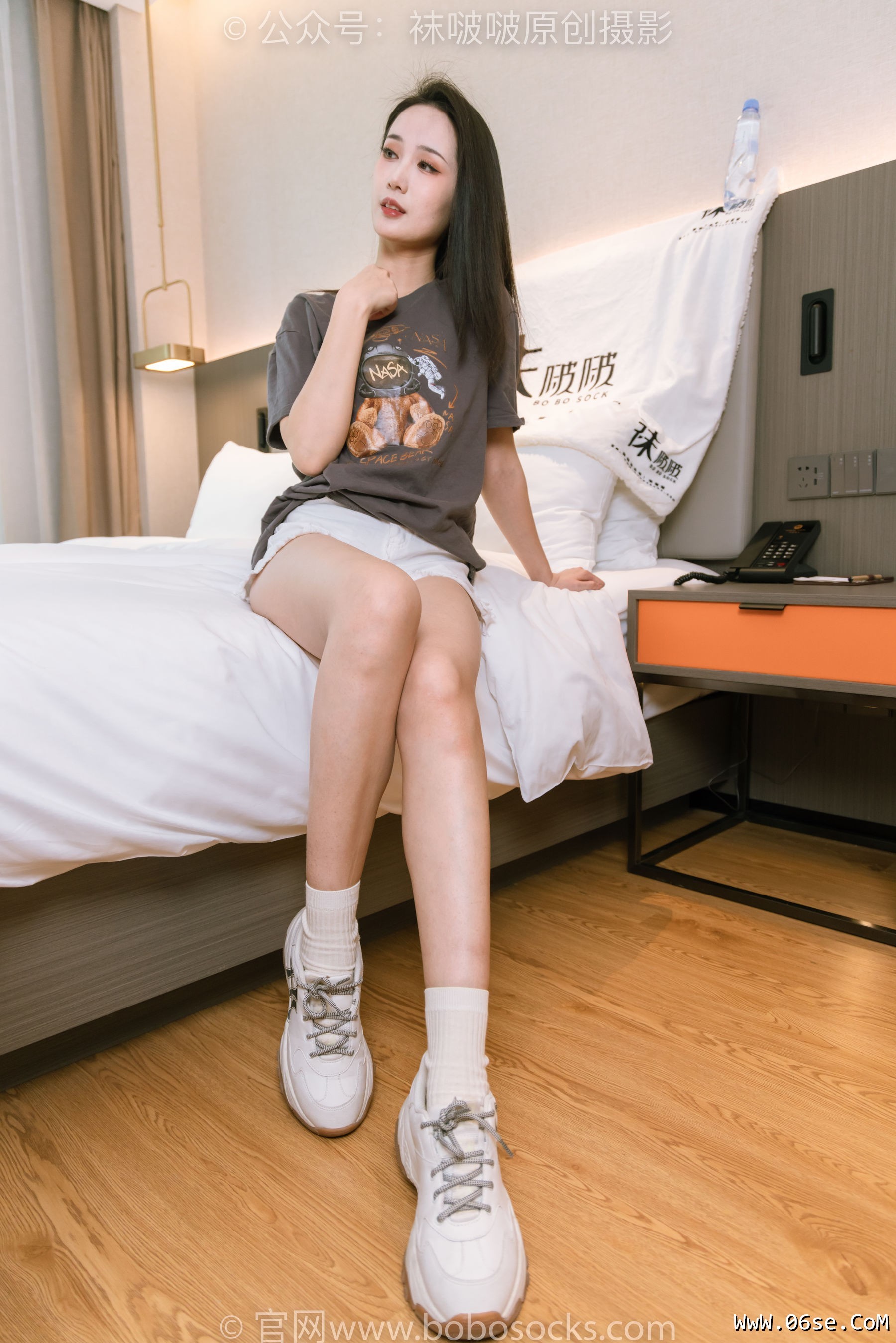 图片[65]-BoBoSocks袜啵啵 No.176 小安-运动鞋、白棉袜、裸足[139P]-六色网