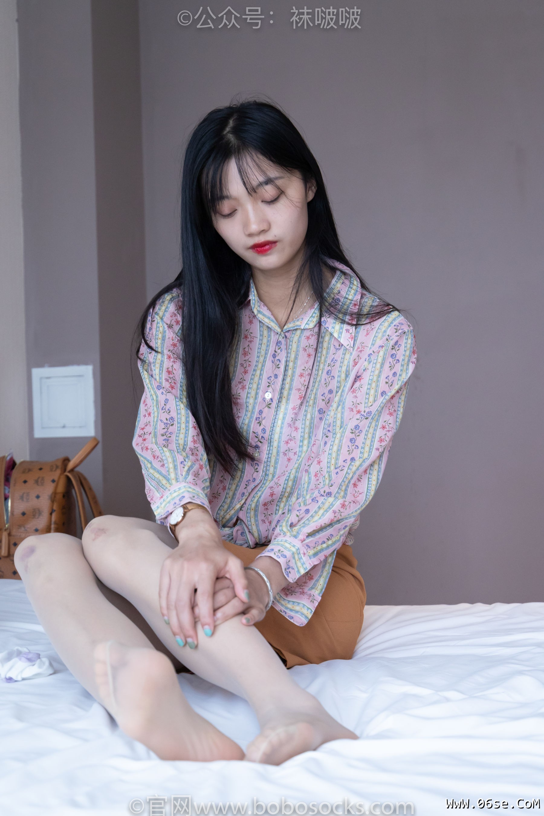 图片[117]-BoBoSocks袜啵啵 No.008 涵涵-帆布鞋、白色短棉袜、肉丝[139P]-六色网