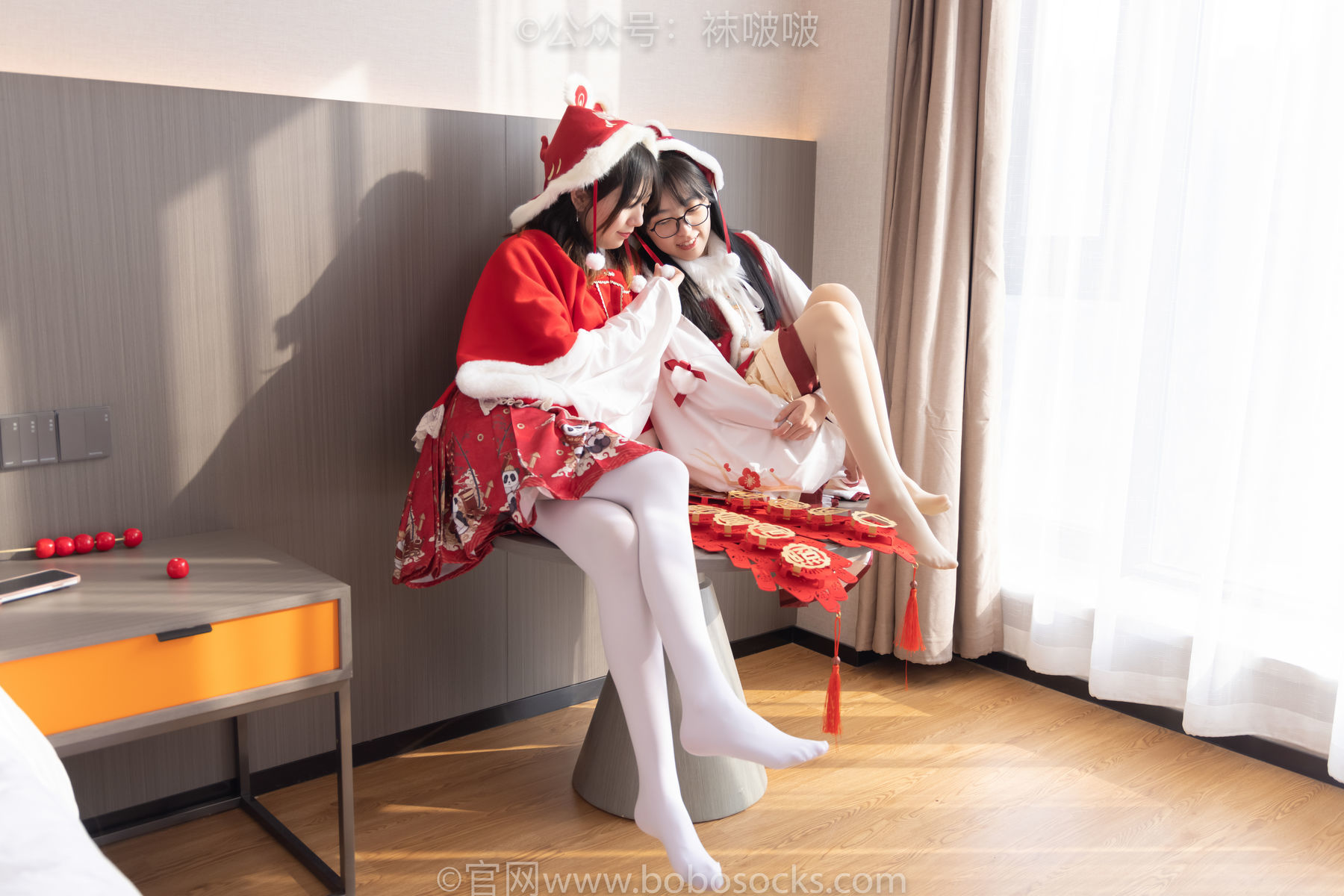 图片[138]-BoBoSocks袜啵啵 No.054 小甜豆与稚予-给大家拜年啦[139P]-六色网
