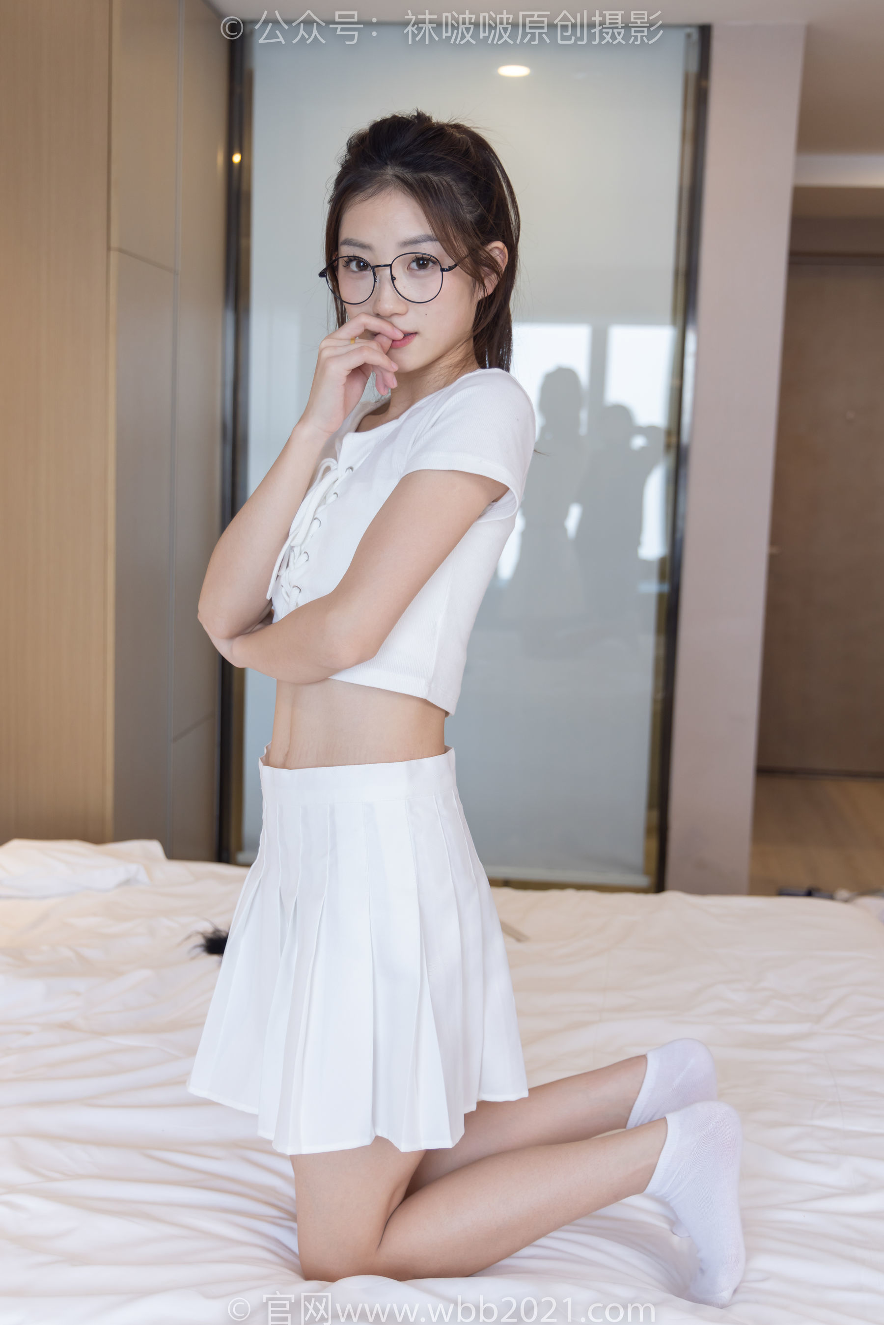 图片[16]-BoBoSocks袜啵啵 No.258 小沫 -贝壳头板鞋、白棉袜[148P]-六色网
