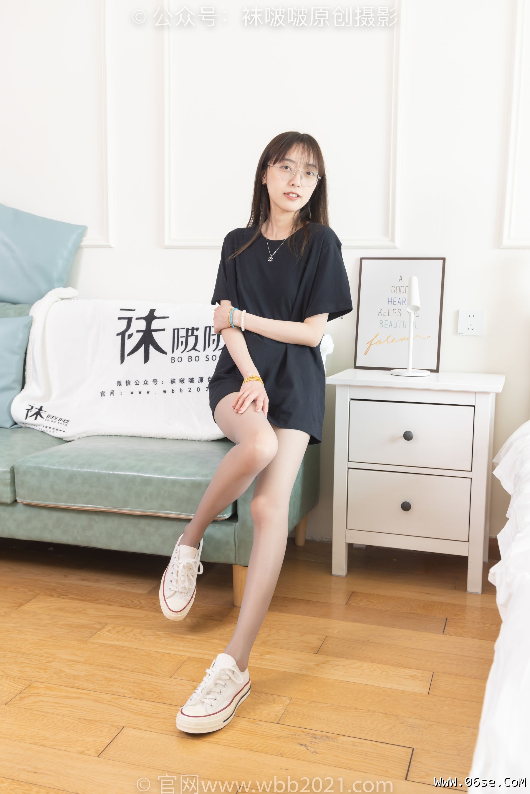 图片[64]-BoBoSocks袜啵啵 No.379 稚予 -板鞋、灰丝[140P]-六色网