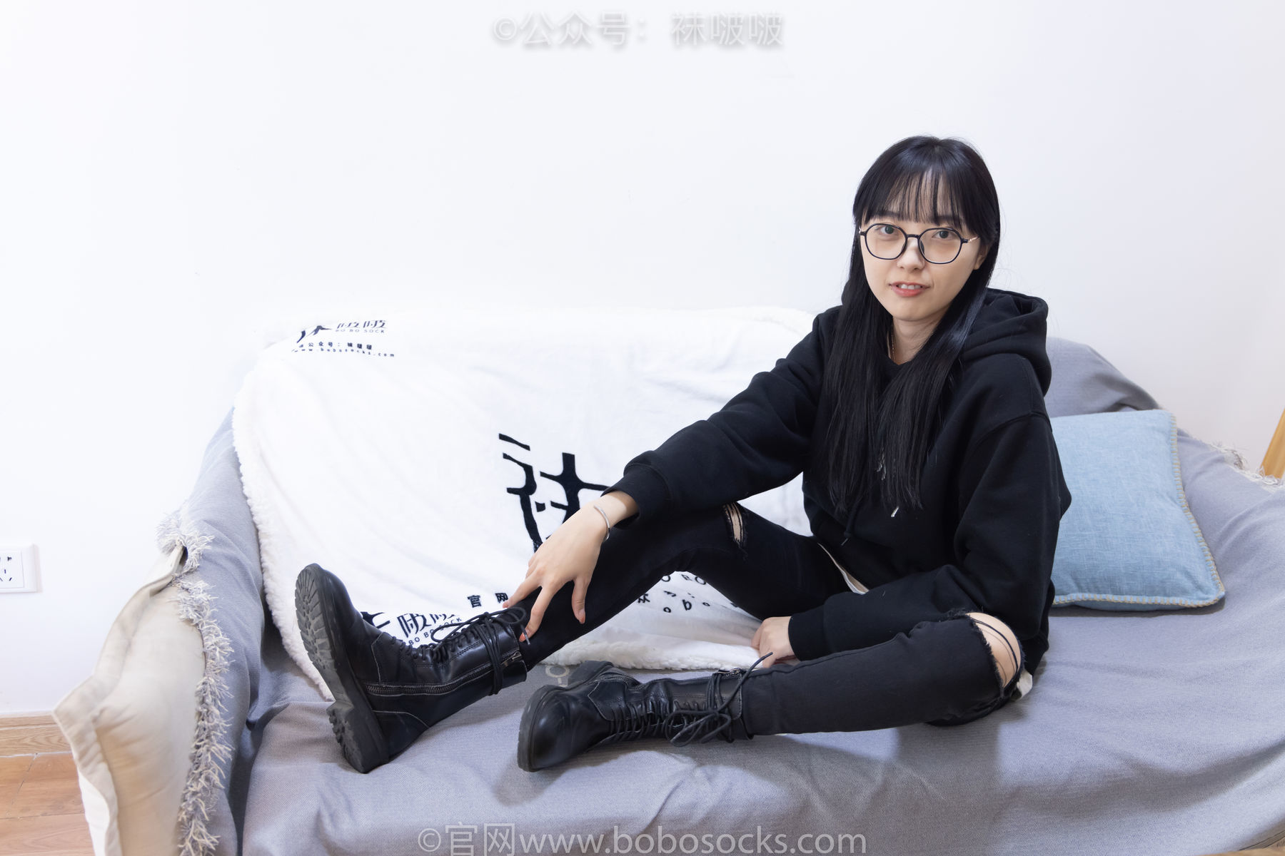 图片[23]-BoBoSocks袜啵啵 No.061 稚予-短靴、白棉袜、裸足[145P]-六色网