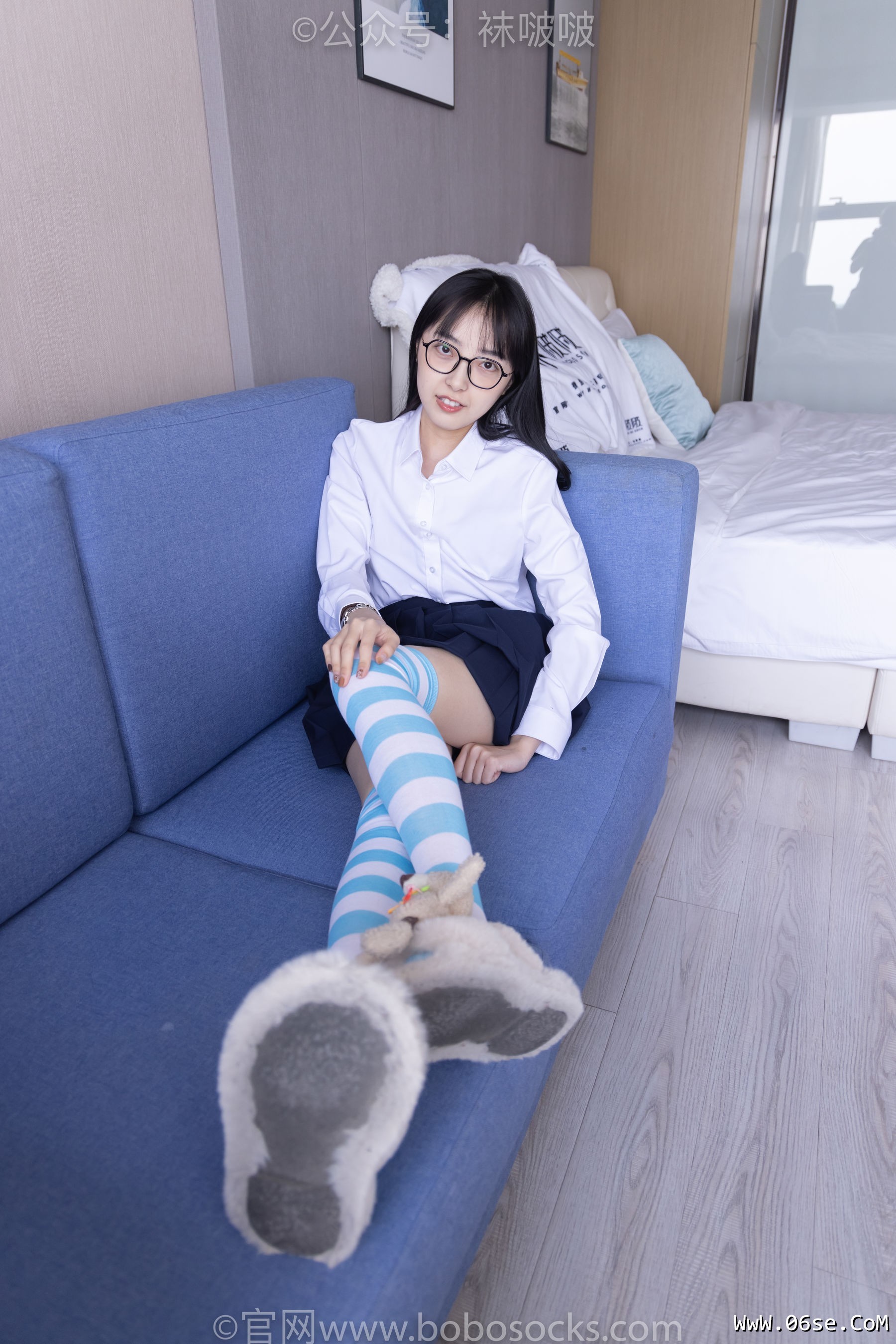 图片[104]-BoBoSocks袜啵啵 No.070 稚予-皮鞋、拖鞋、过膝袜、白棉袜[148P]-六色网