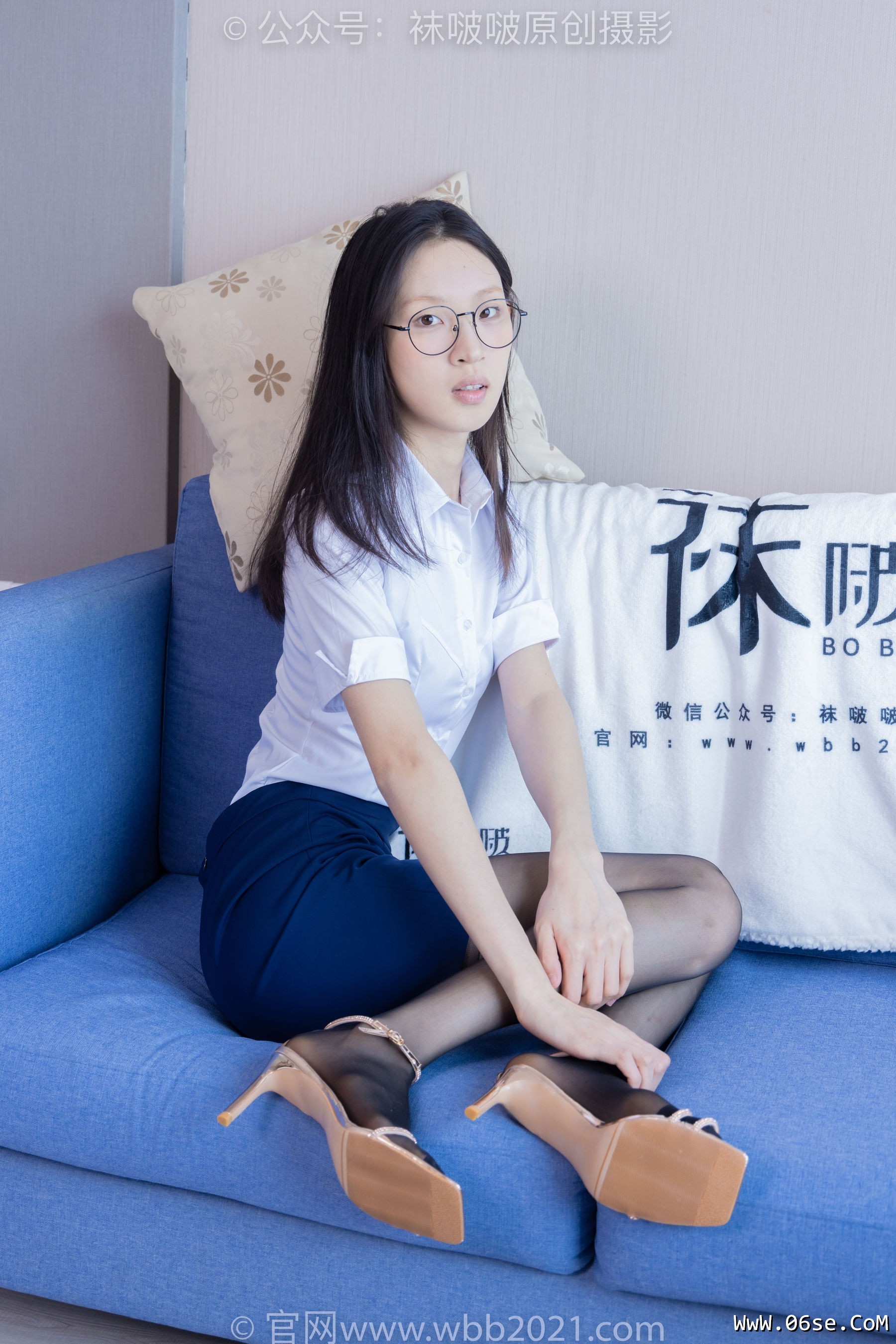 图片[93]-BoBoSocks袜啵啵 No.373 雪糕 -高跟凉鞋、黑丝（脚尖加固款）、ol制服[160P]-六色网