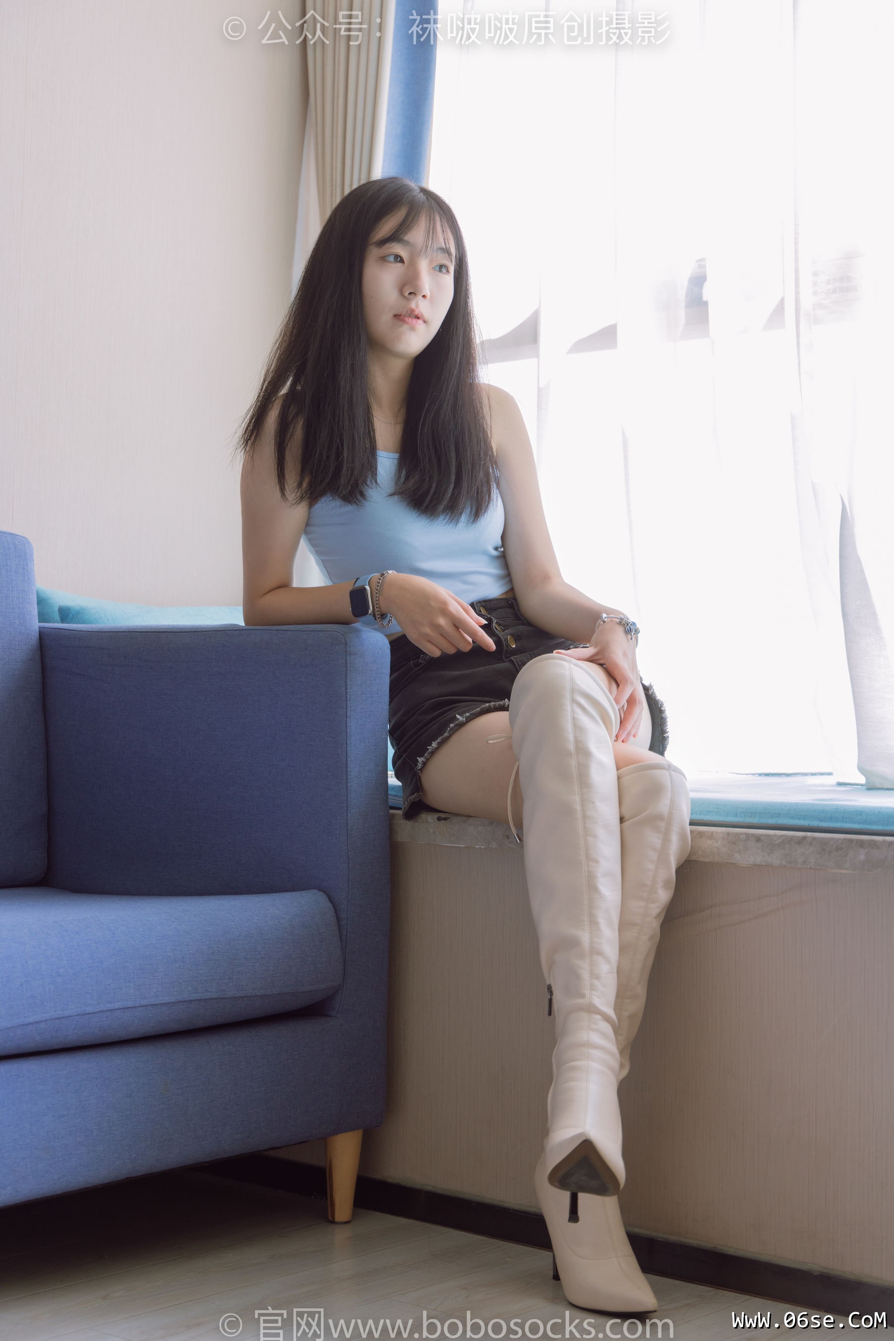 图片[152]-BoBoSocks袜啵啵 No.174 小甜豆-高跟长靴、白棉袜、裸足[178P]-六色网