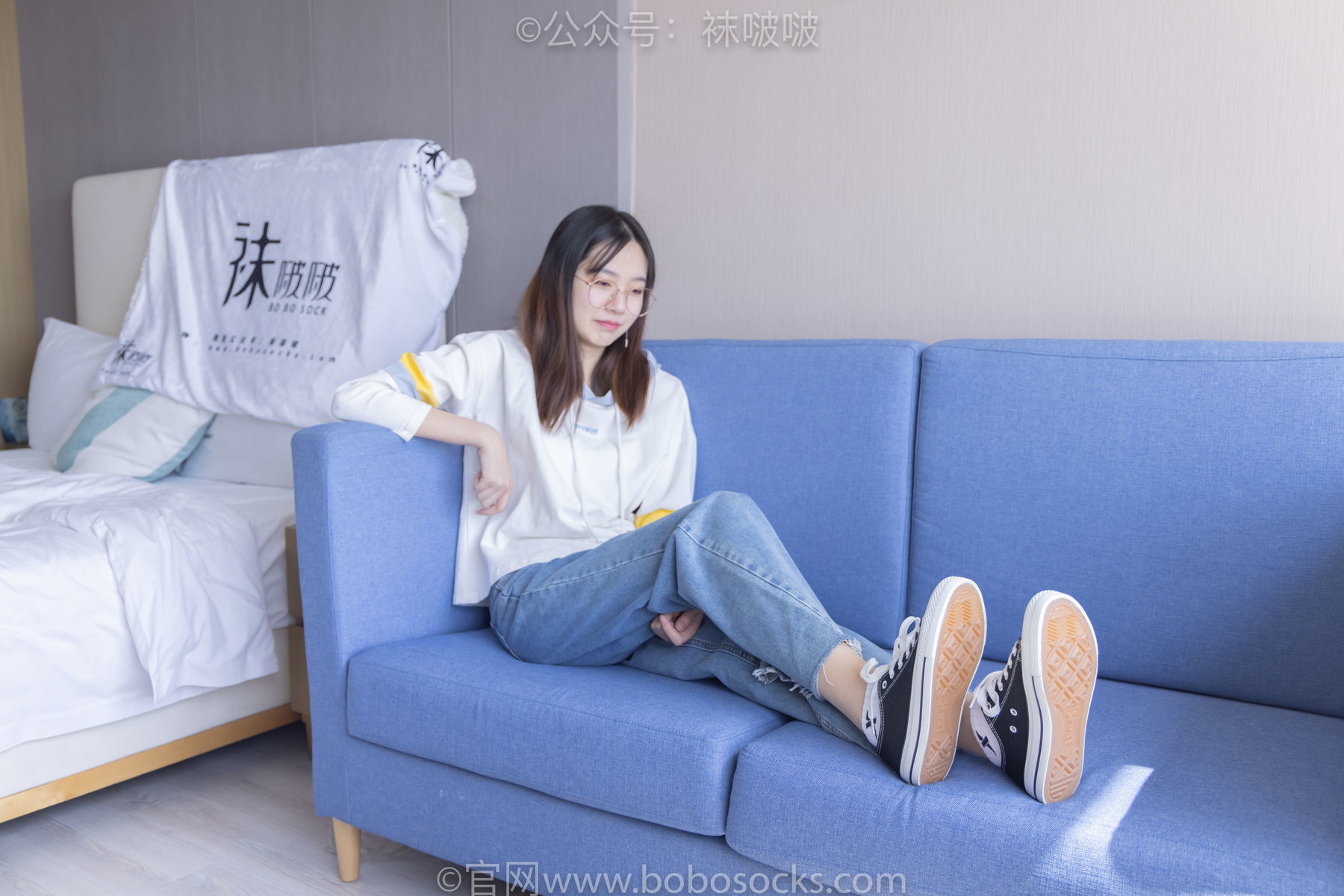 图片[28]-BoBoSocks袜啵啵 No.080 小甜豆-帆布鞋、白棉袜、肉丝[140P]-六色网