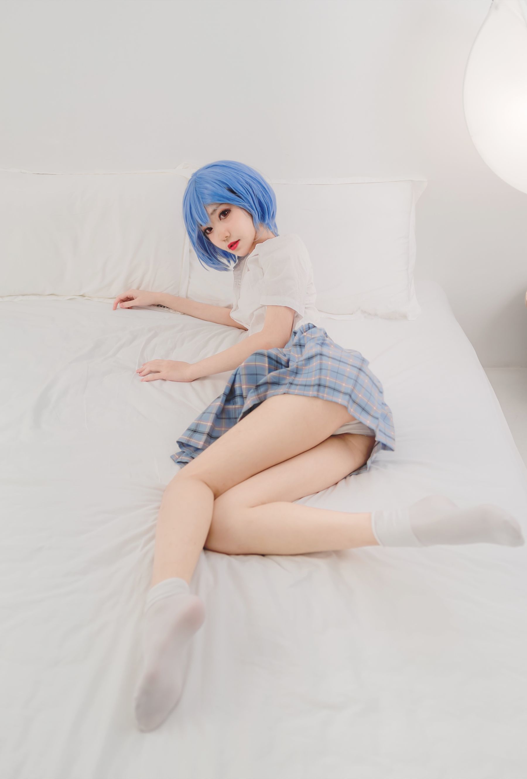 图片[5]-动漫博主南桃Momoko 绫波丽制服[23P]-六色网