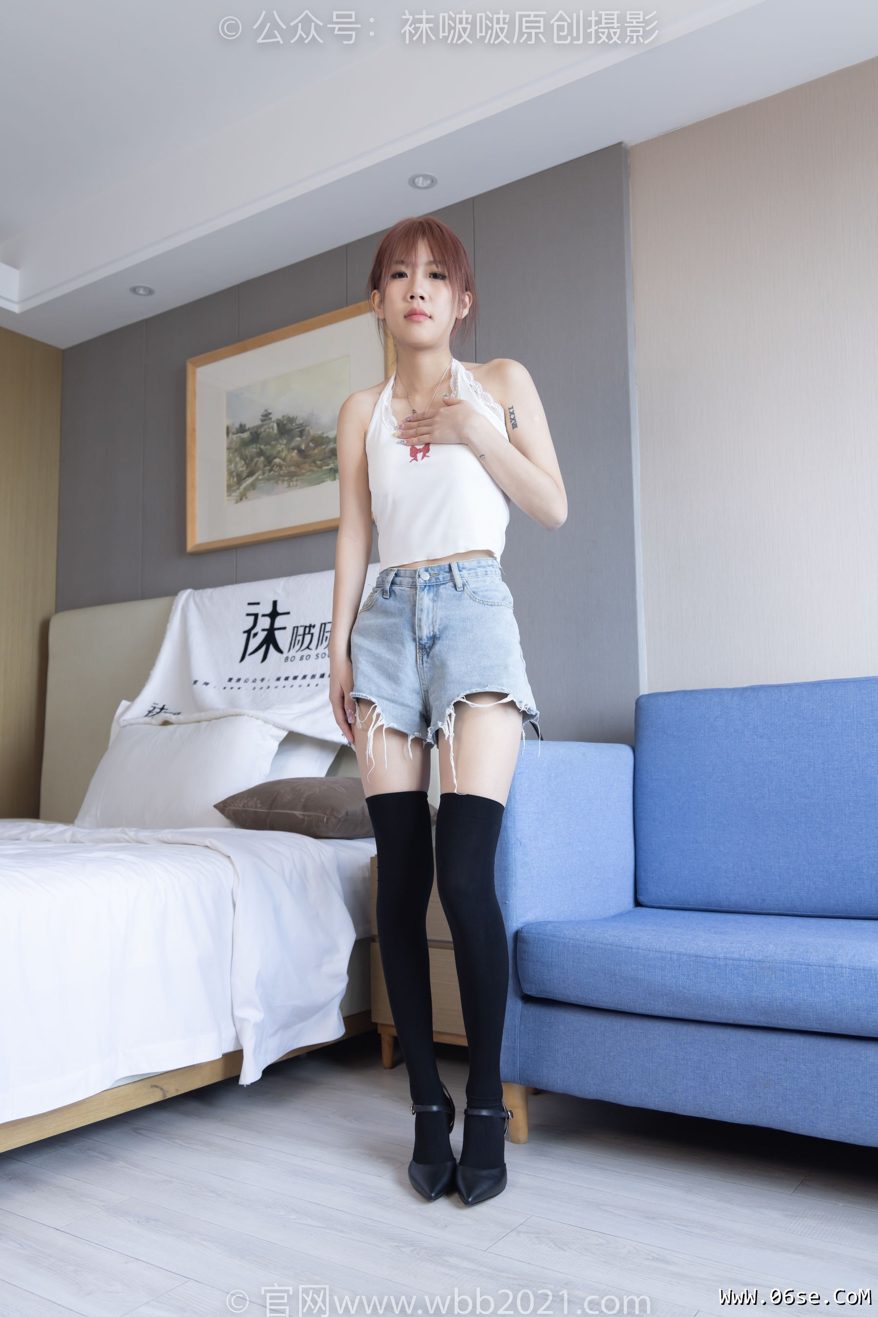 图片[14]-BoBoSocks袜啵啵 No.264 果冻 -高跟鞋、贝壳头板鞋、黑丝大腿袜、白丝大腿袜[179P]-六色网