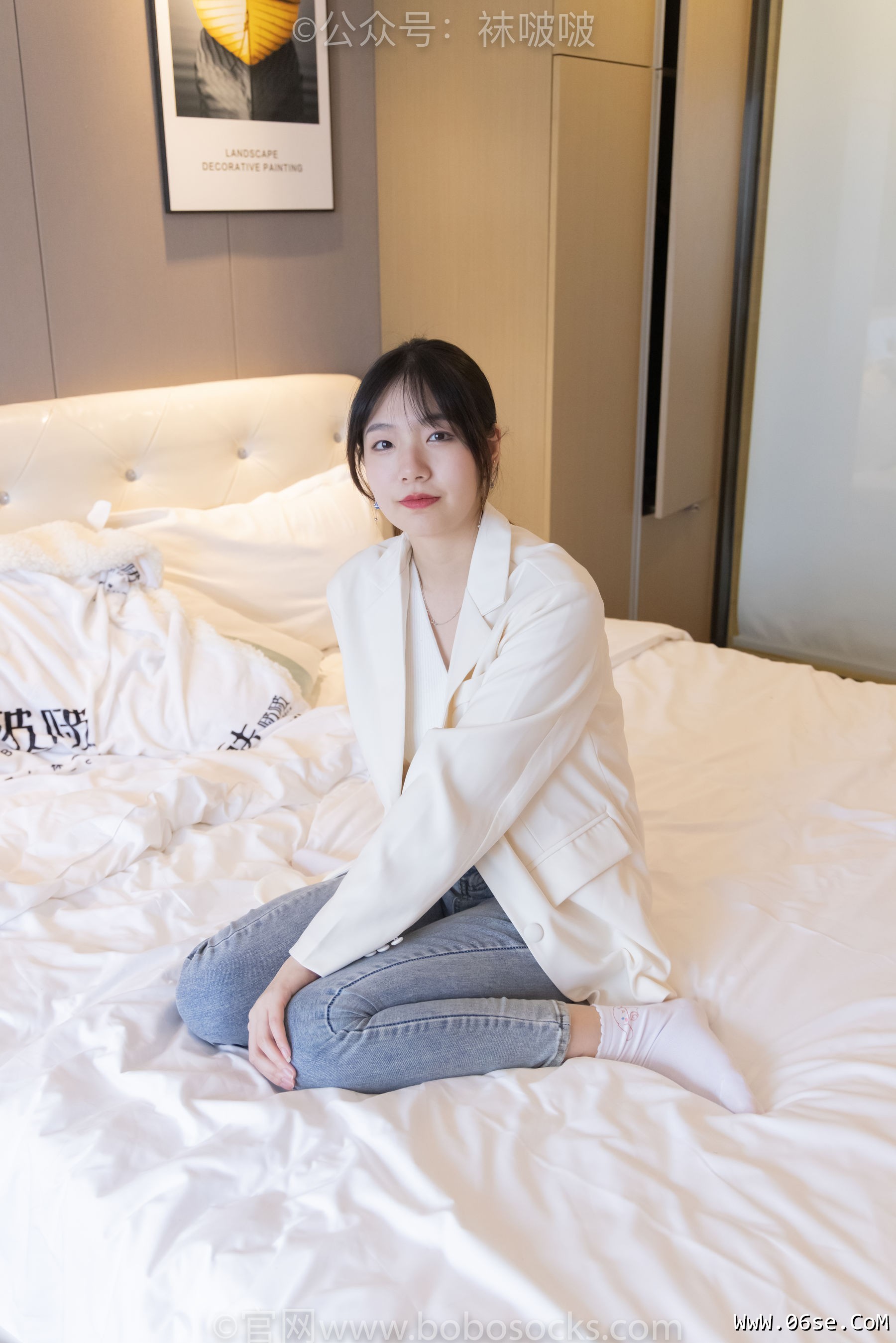 图片[129]-BoBoSocks袜啵啵 No.050 小甜豆-高跟长靴、白棉袜[175P]-六色网