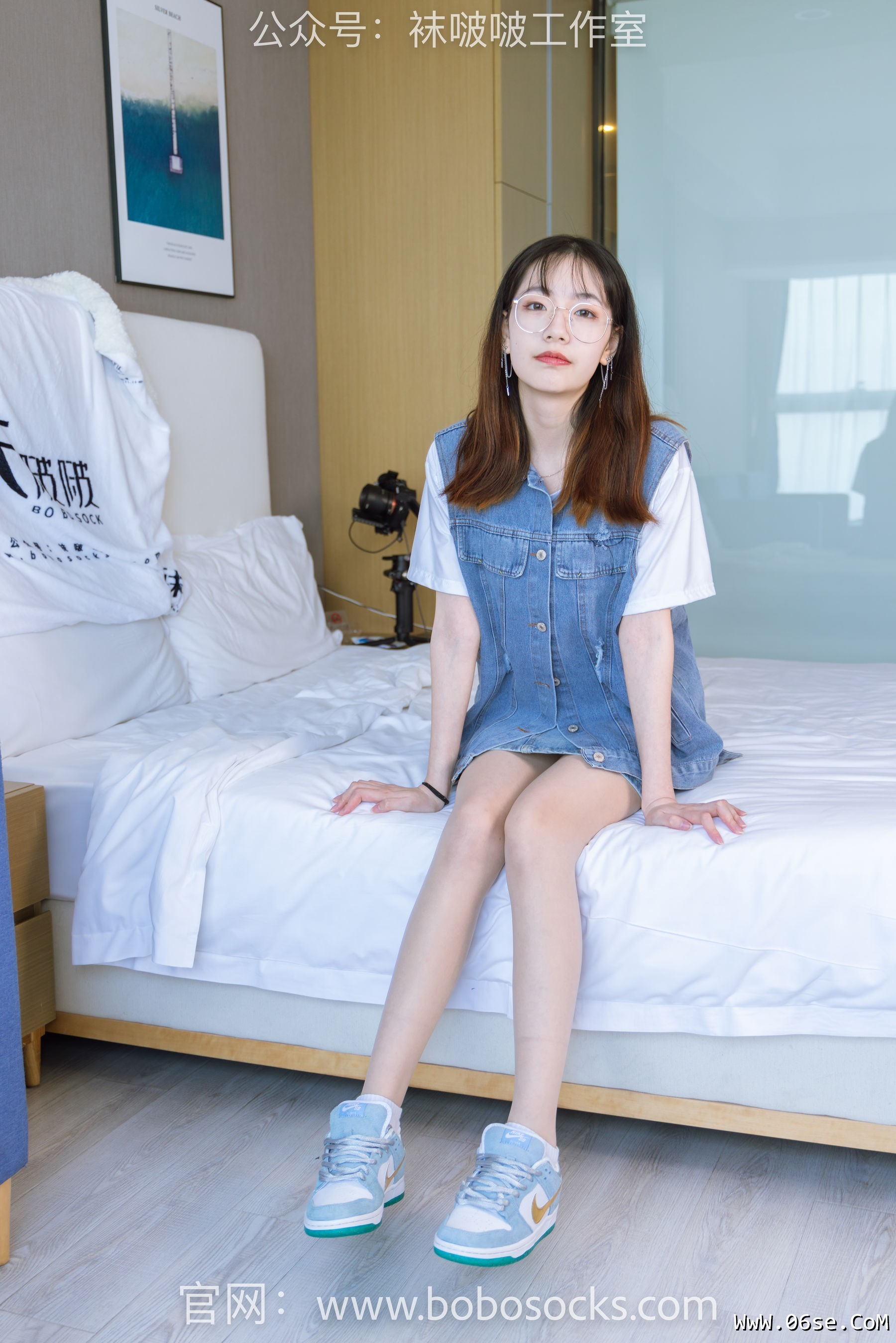 图片[53]-BoBoSocks袜啵啵 No.123 小甜豆-板鞋、白棉袜、肉丝[140P]-六色网