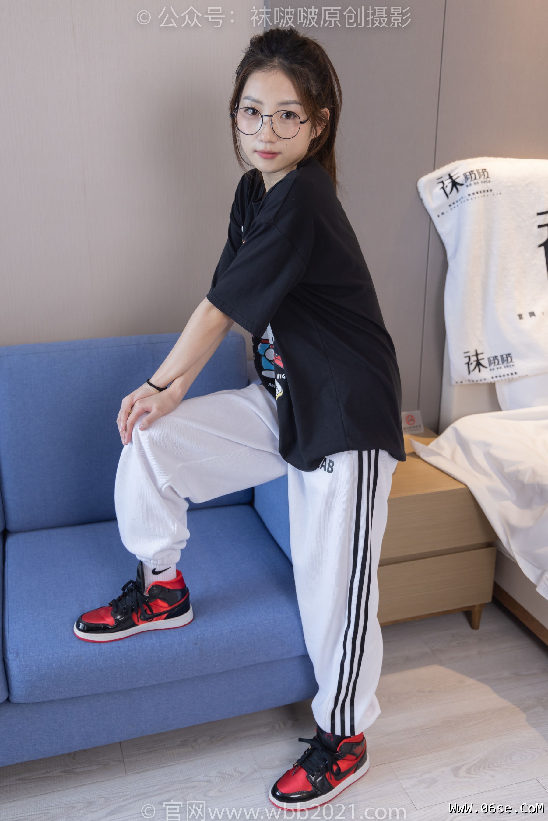 图片[60]-BoBoSocks袜啵啵 No.382 小沫 -板鞋、白棉袜[143P]-六色网