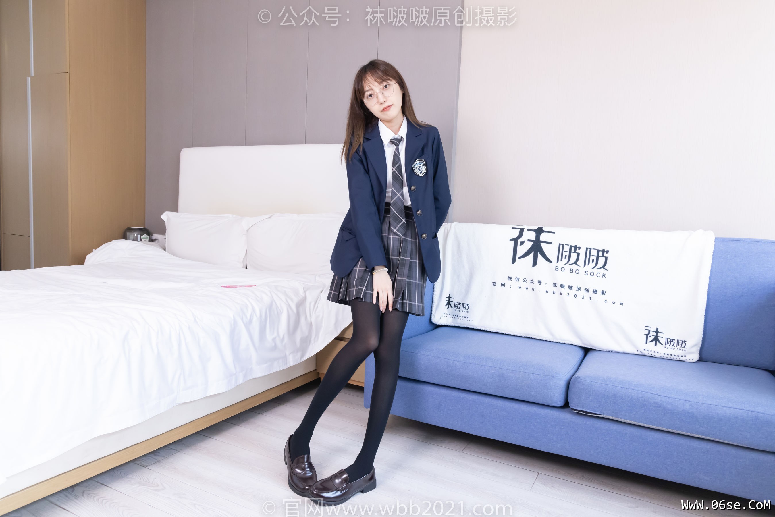 BoBoSocks袜啵啵 No.432 稚予 -皮鞋、厚黑丝、jk制服[184P]-六色网