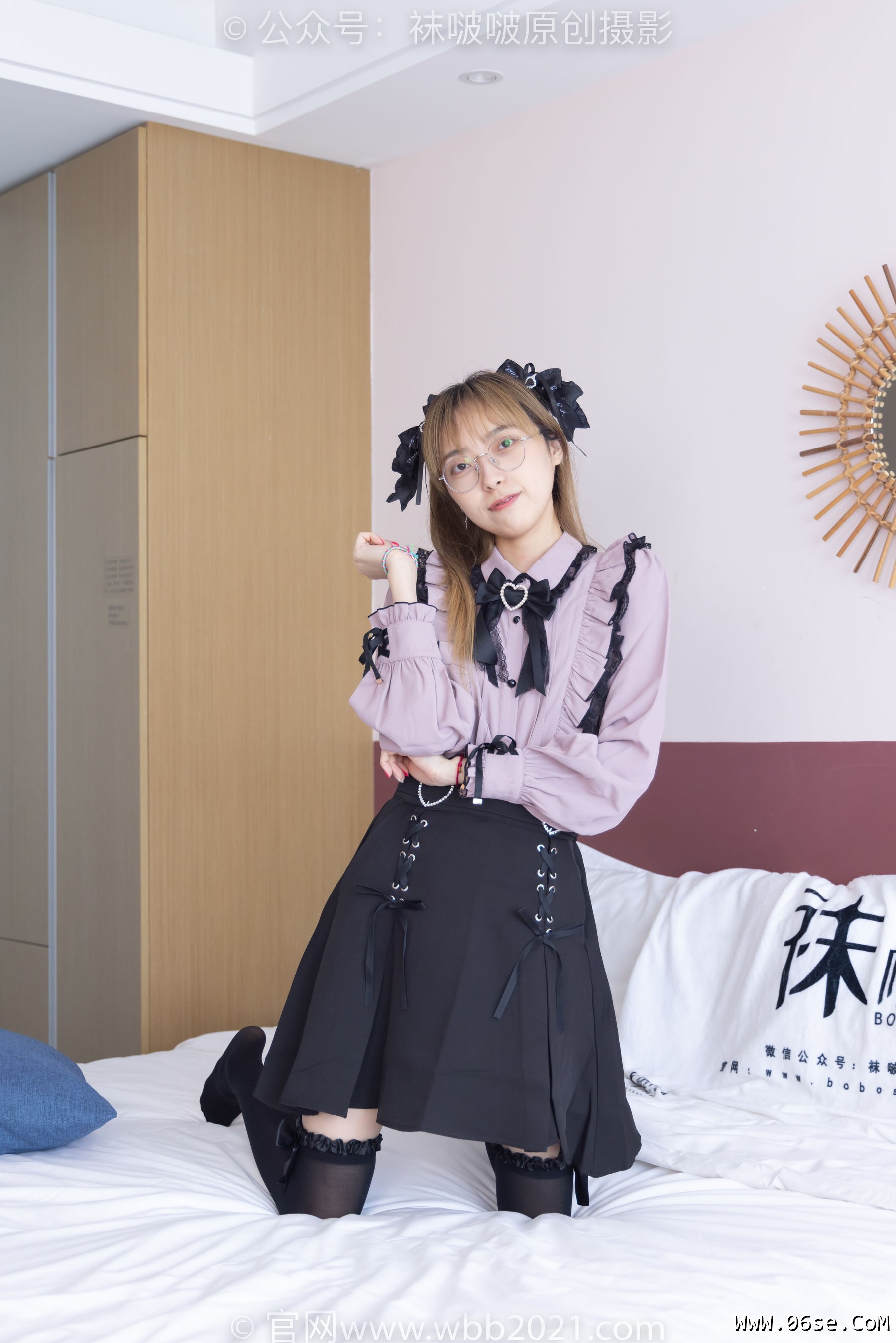 图片[122]-BoBoSocks袜啵啵 No.247 稚予 -皮鞋、黑丝大腿袜、地雷系女友[159P]-六色网