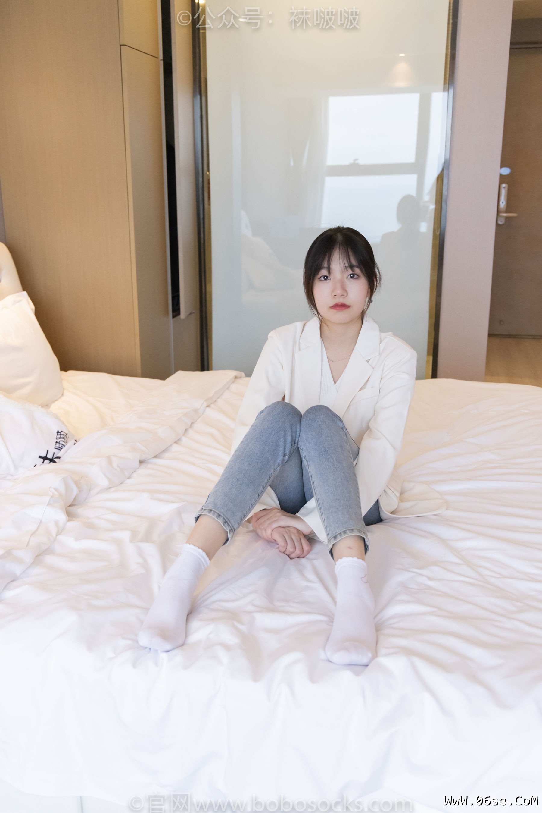 图片[106]-BoBoSocks袜啵啵 No.050 小甜豆-高跟长靴、白棉袜[175P]-六色网