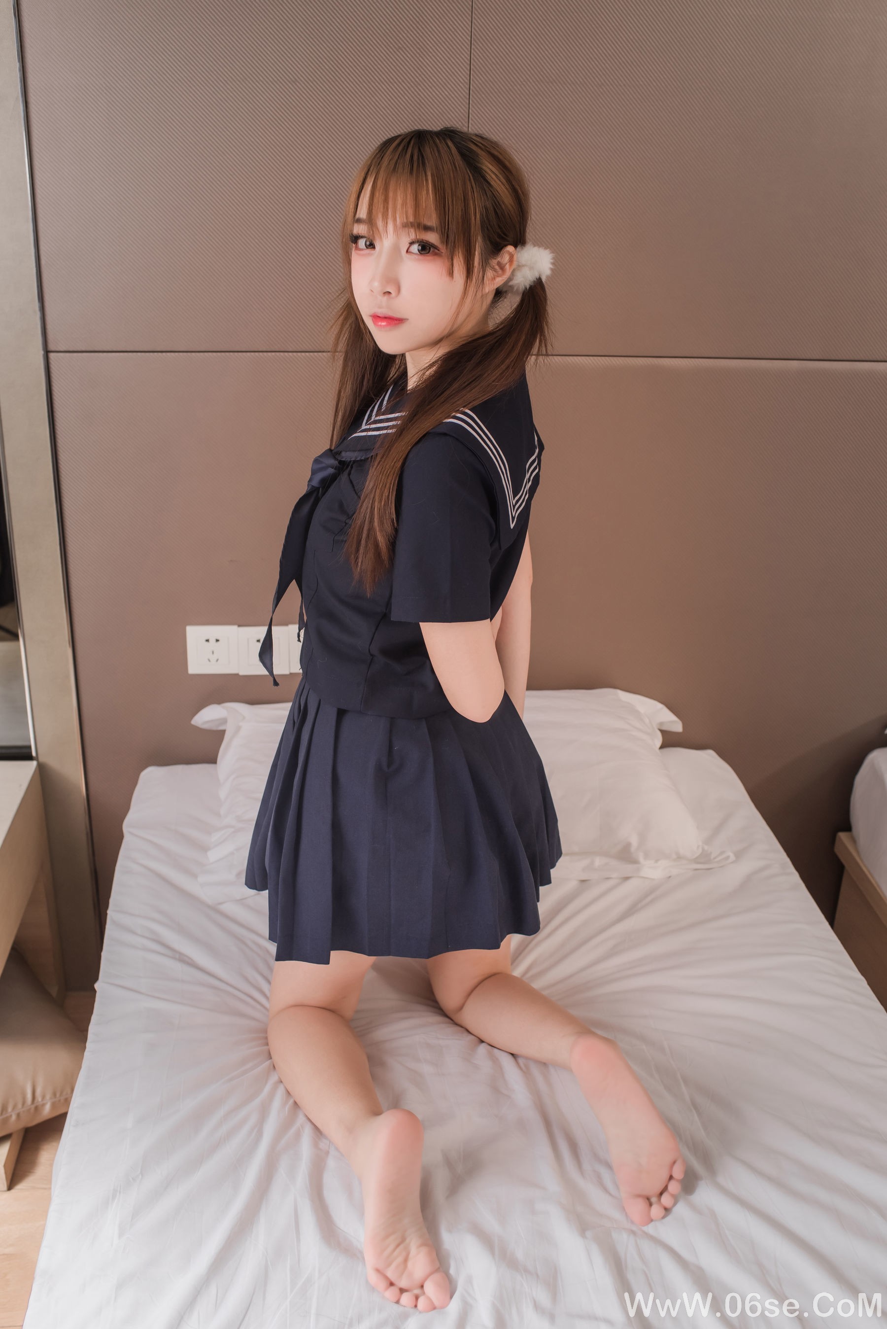 图片[32]-人气Coser二佐Nisa 制服黑三本[42P]-六色网