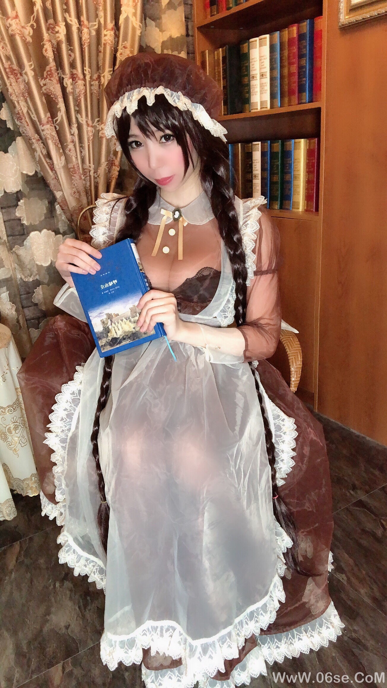 图片[56]-二次元巨乳美女鹿野希 透明女仆[97P]-六色网